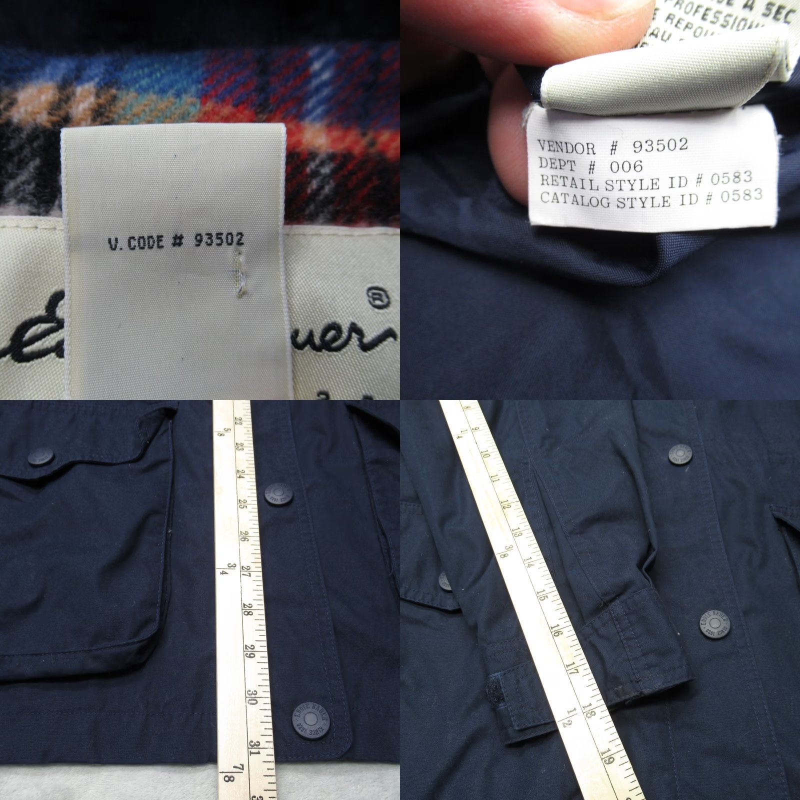 Eddie Bauer Eddie Bauer Parka Jacket Women Medium Blue Canvas Hooded Lined Wool Flannel Pocket Long Coat Size M / US 6-8 / IT 42-44 - 8 Thumbnail