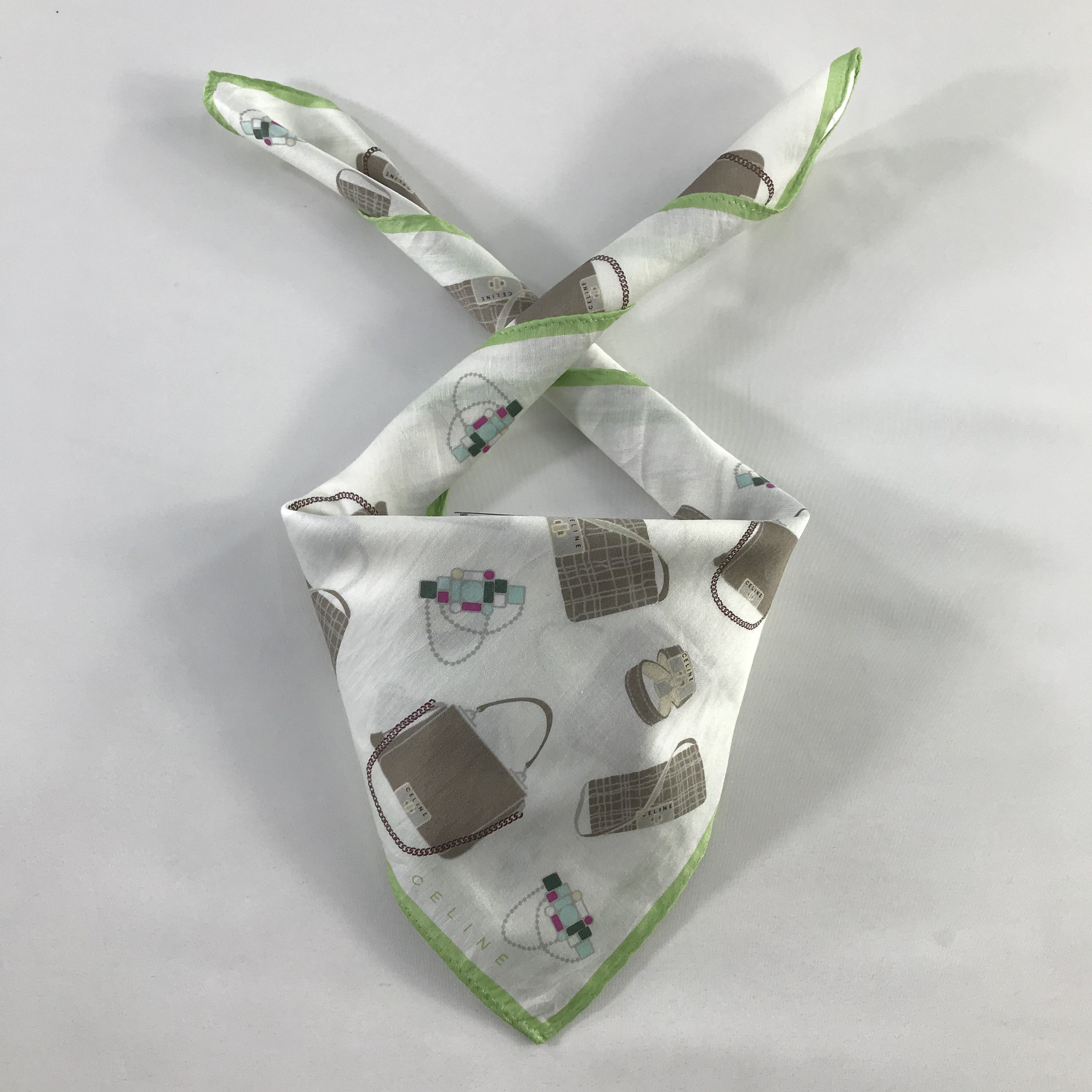 Celine × Vintage Celine Bandana / Handkerchief / Neckerchief - S520 Size ONE SIZE - 3 Thumbnail