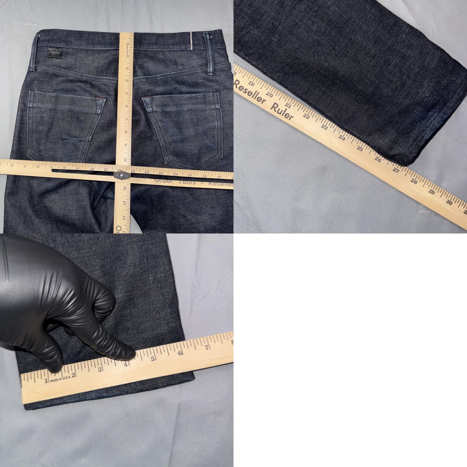 Denime MATIAS Jeans Mens 29x29 Blue Slim Tapered Selvage Denim Made Japan Jeans Slim 29 Blue Selvage Japan Mens Size US 29 - 9 Thumbnail