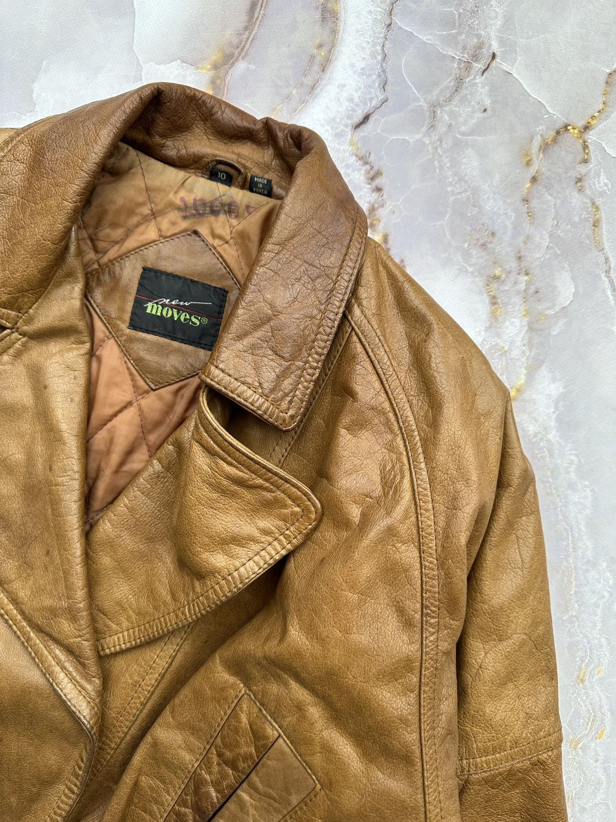 Japanese Brand Vintage Cropped Leather Jacket Size S / US 4 / IT 40 - 4 Thumbnail