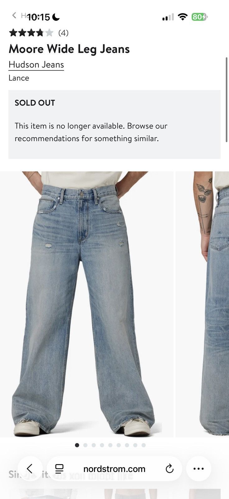Hudson Hudson Moore Wide leg jeans Size US 34 / EU 50 - 7 Thumbnail