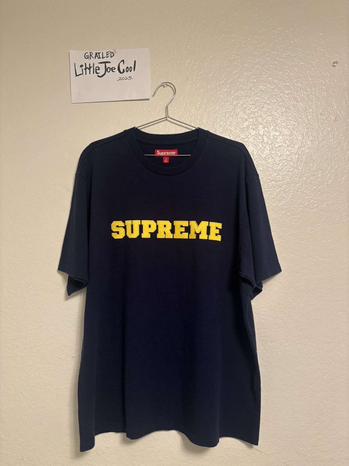 Supreme SUPREME COLLEGIATE TOP XL NAVY Size US XL / EU 56 / 4 - 1 Thumbnail