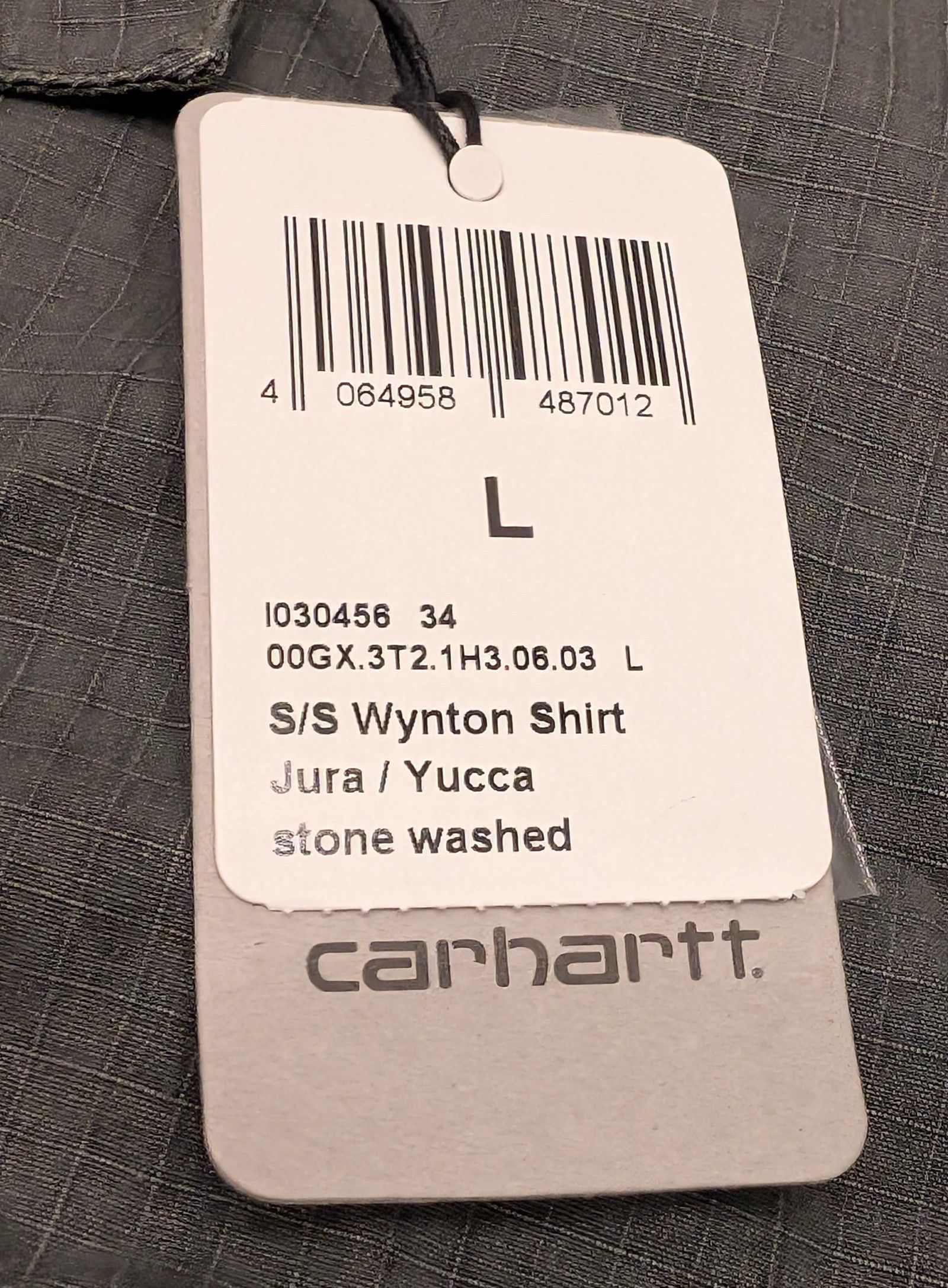 Carhartt Wip NWT Carhartt WIP S/S Wynton Shirt Jura Yucca Size US L / EU 52-54 / 3 - 3 Thumbnail