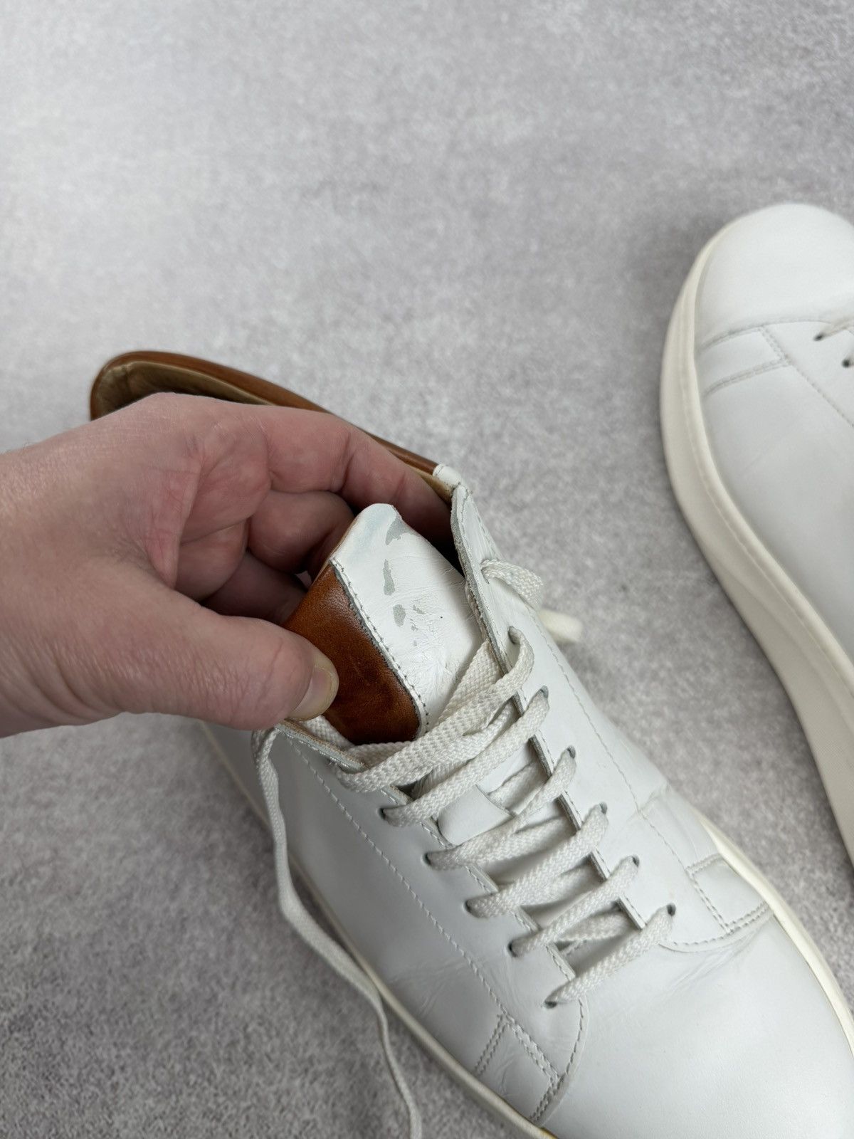 Eleventy Eleventy White Leather Sneakers Men’s Size 43 Size US 10 / EU 43 - 14 Thumbnail