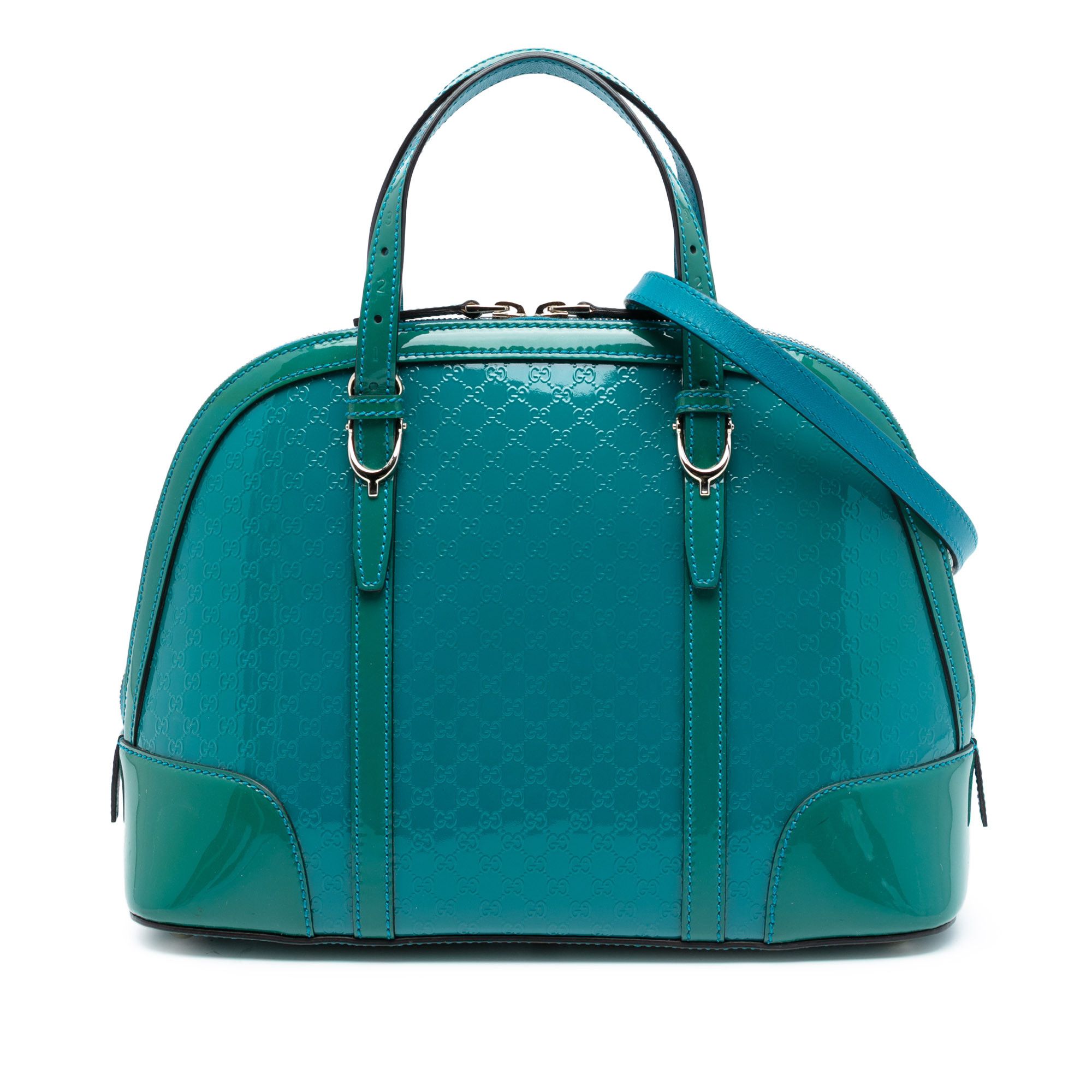 Gucci Gucci Small Microguccissima Bicolor Patent Nice Dome Satchel Size ONE SIZE - 1 Thumbnail