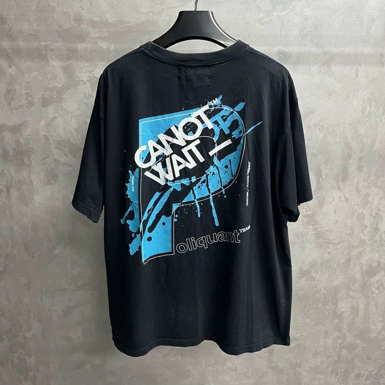 Balenciaga CANOTWAIT Black Logo Print Short Sleeve TShirt-2505 Size US S / EU 44-46 / 1 - 2 Thumbnail