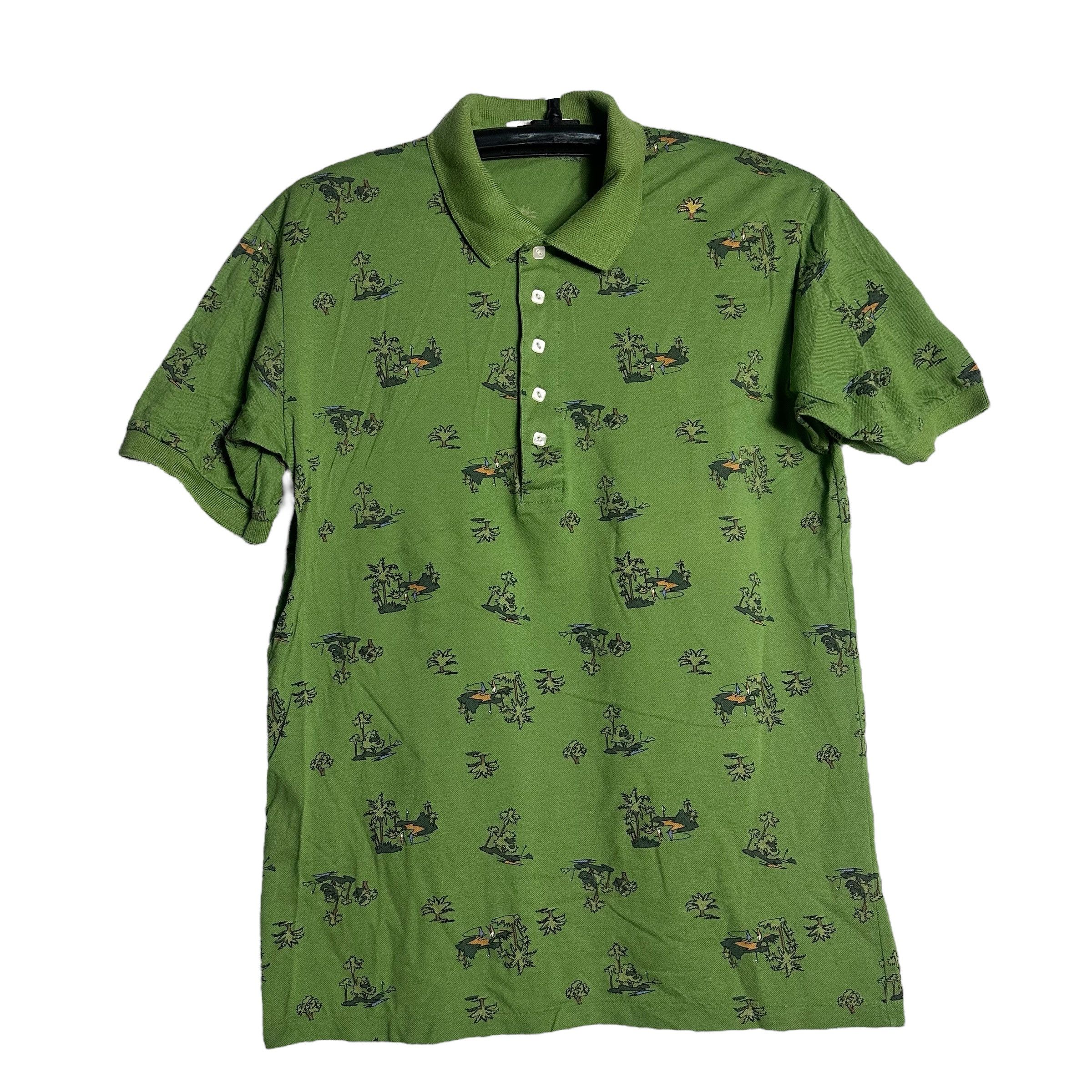 Vintage 🔥RARE🔥Vintage Creek Keeper Golf All Print Polo Shirt Size US L / EU 52-54 / 3 - 1 Thumbnail