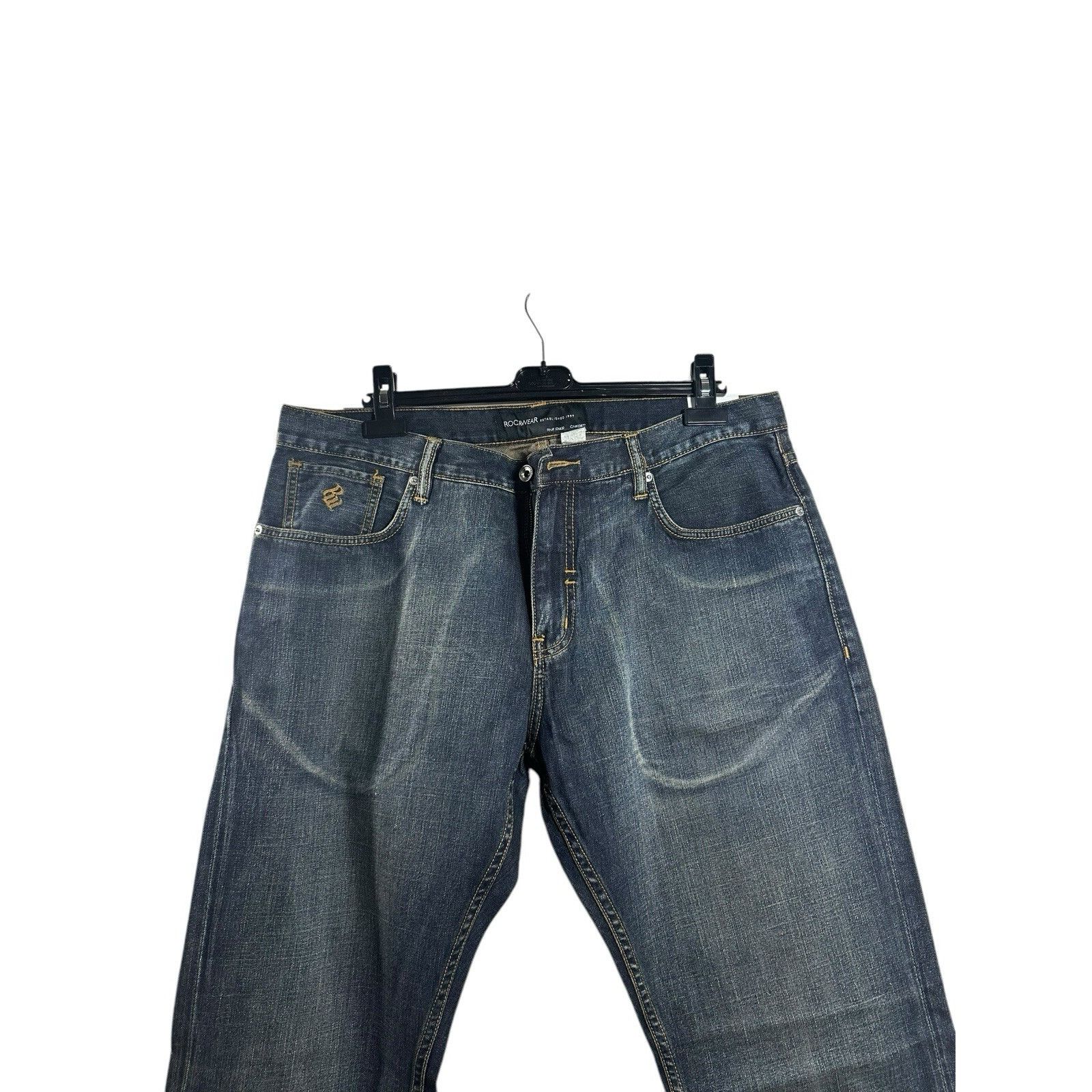 Rocawear Vintage Y2K Rocawear Jeans Mens Denim Baggy Hip Hop Indigo W Size US 38 / EU 54 - 2 Thumbnail