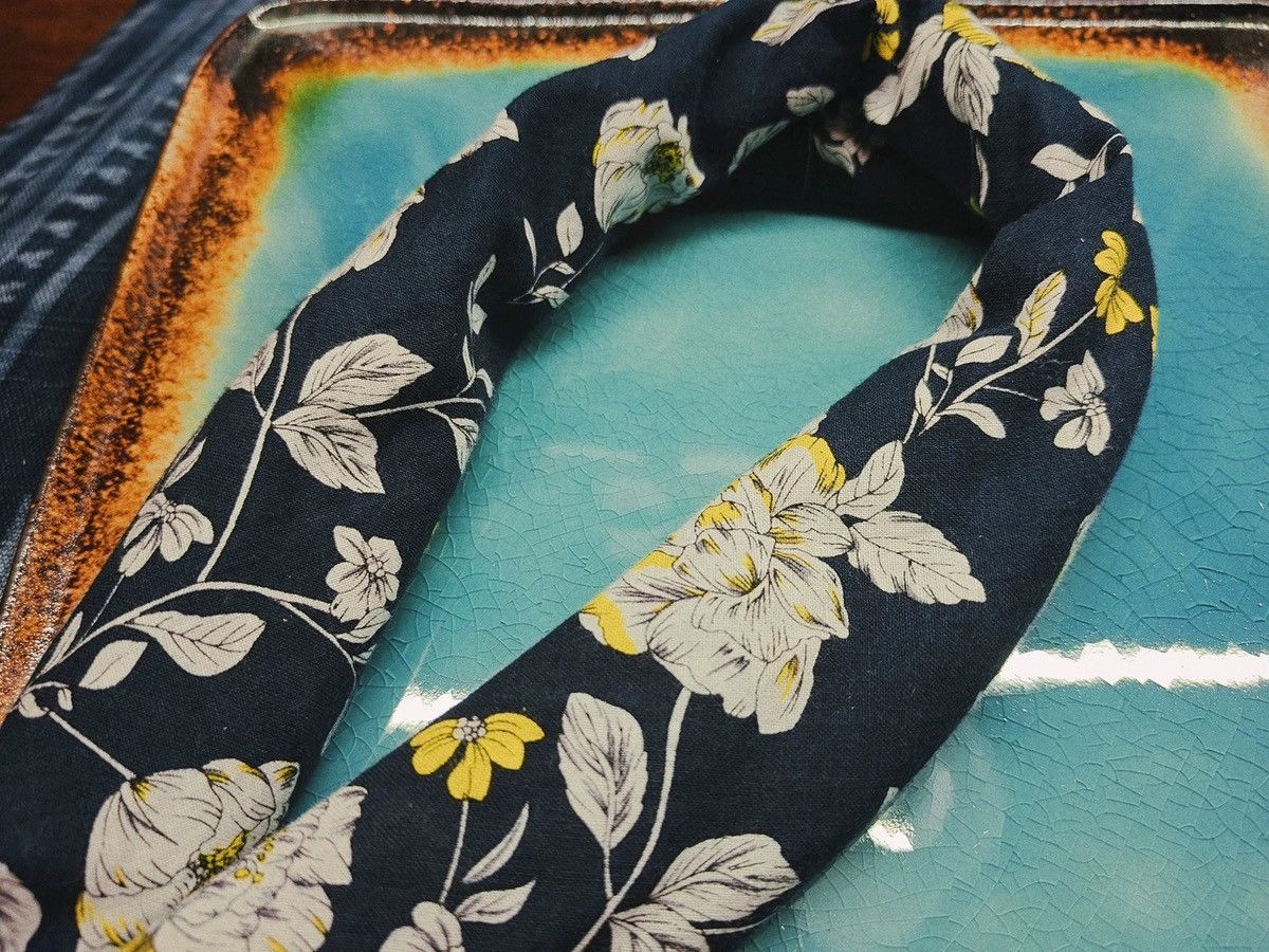 Ralph Lauren INDIGO Printed Bandana COTTON Green Scarf handkerchief Size ONE SIZE - 14 Thumbnail