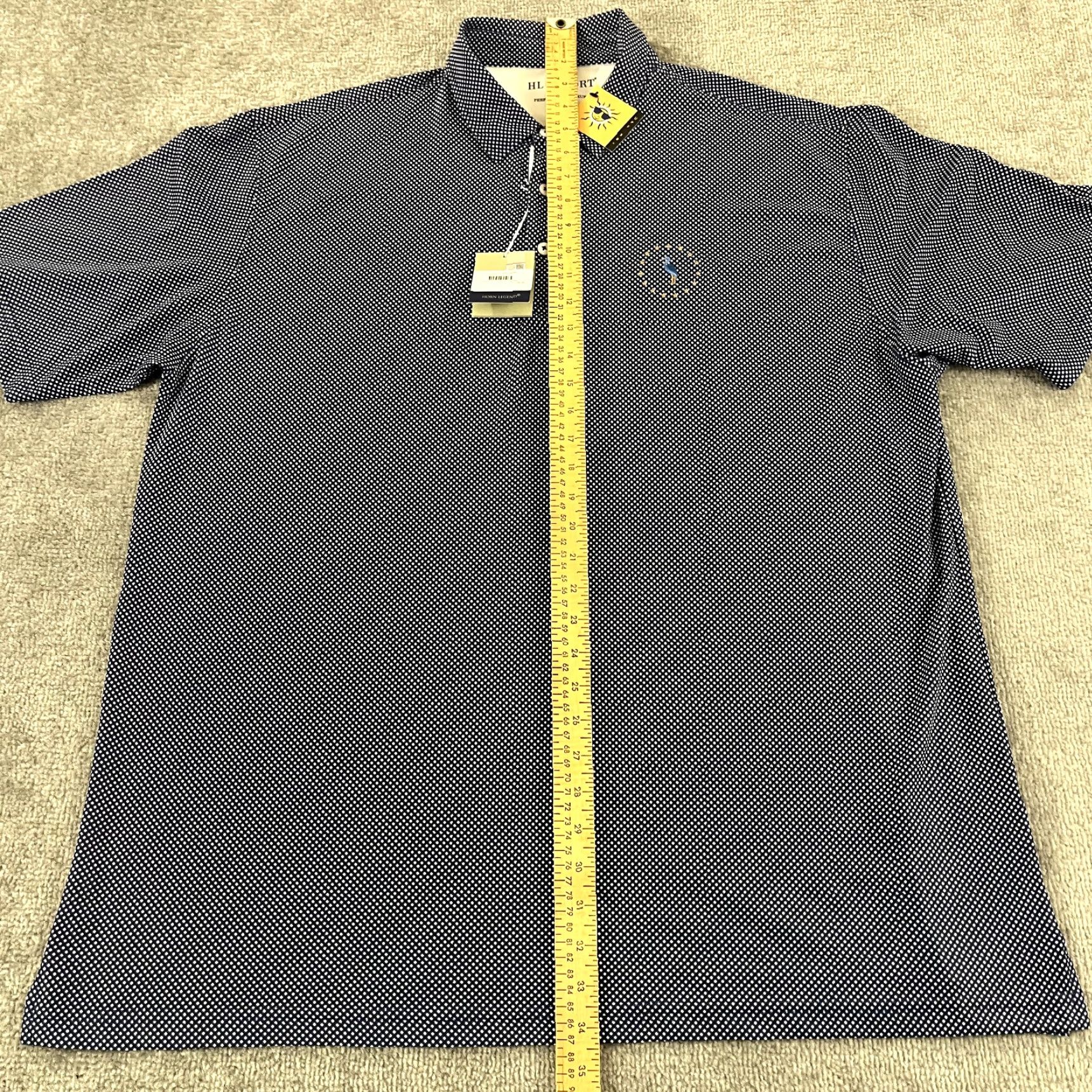 Vintage HORN LEGEND Polo Shirt Mens 2XL XXL LINKS AT PERRY CABIN Golf Performance NEW Size US XXL / EU 58 / 5 - 6 Thumbnail