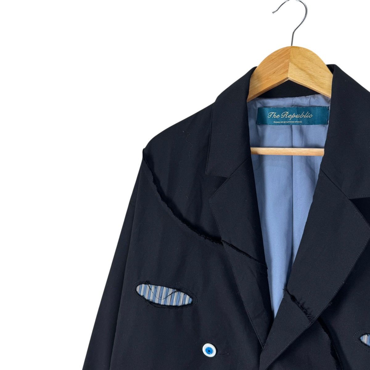 New Republic 🌟THE REPUBLIC RECONSTRUCTED BLAZER COAT LIKE YOHJI YAMAMOTO Size US M / EU 48-50 / 2 - 6 Thumbnail