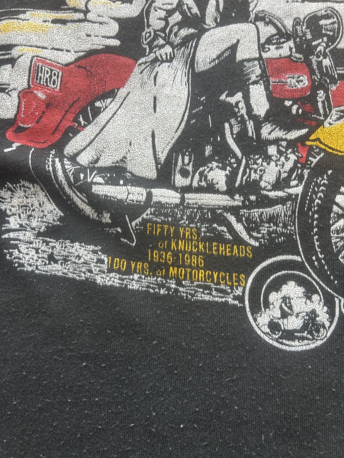 Harley Davidson × Vintage Vintage 80s Harley Davidson Rendezvous Graphic Tee Size US M / EU 48-50 / 2 - 3 Thumbnail