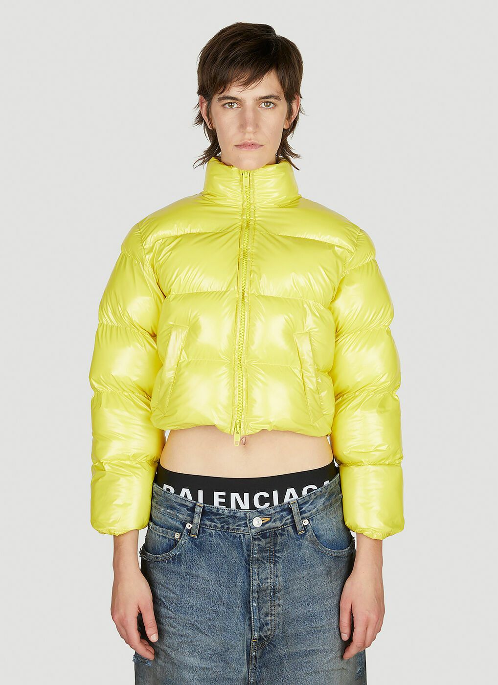 Balenciaga o1y0625 Shell Jacket in Yellow Size XS / US 0-2 / IT 36-38 - 1 Thumbnail