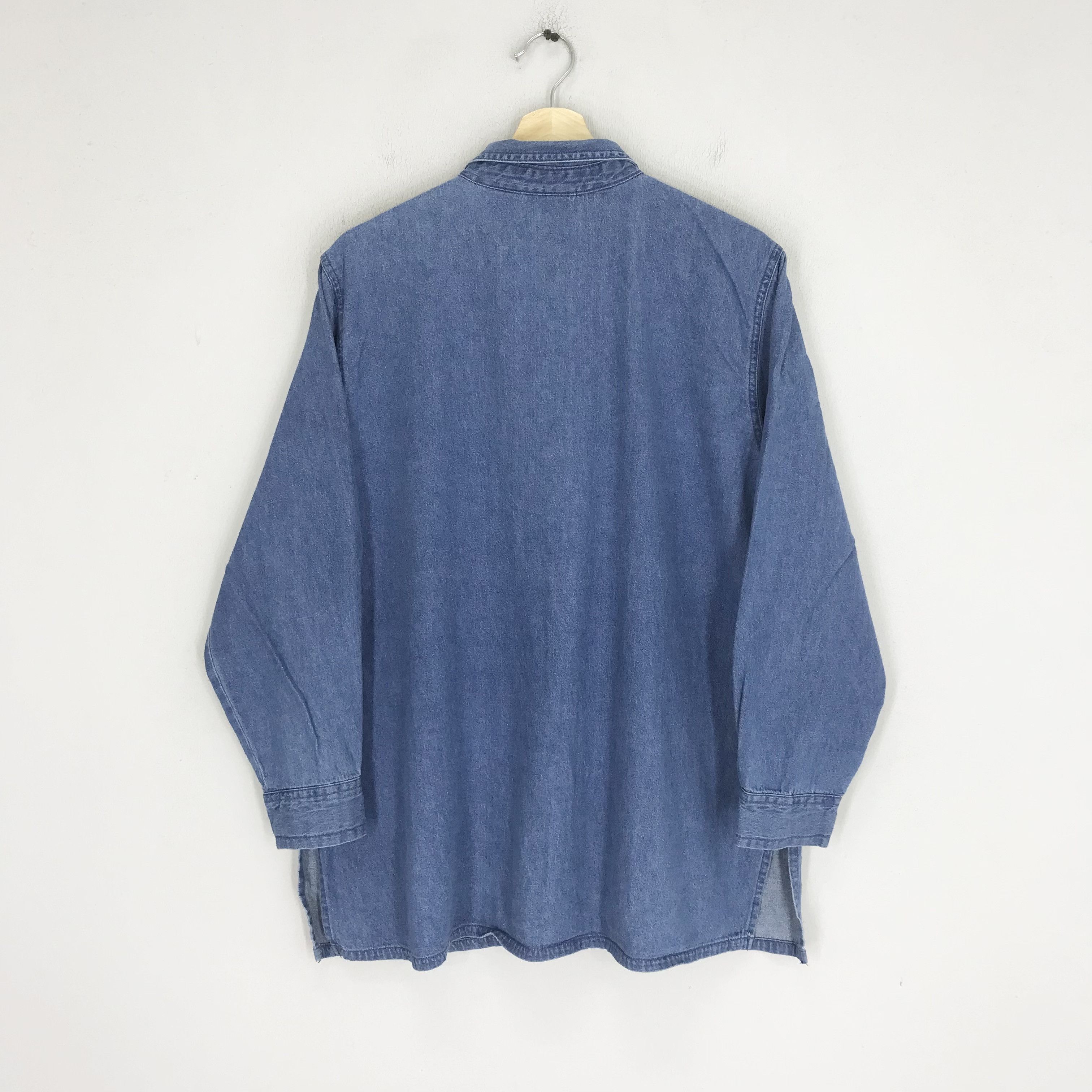 Brooks Vintage 90's Bobbie Brooks Denim Blue Jeans Shirt Large Size US L / EU 52-54 / 3 - 2 Thumbnail