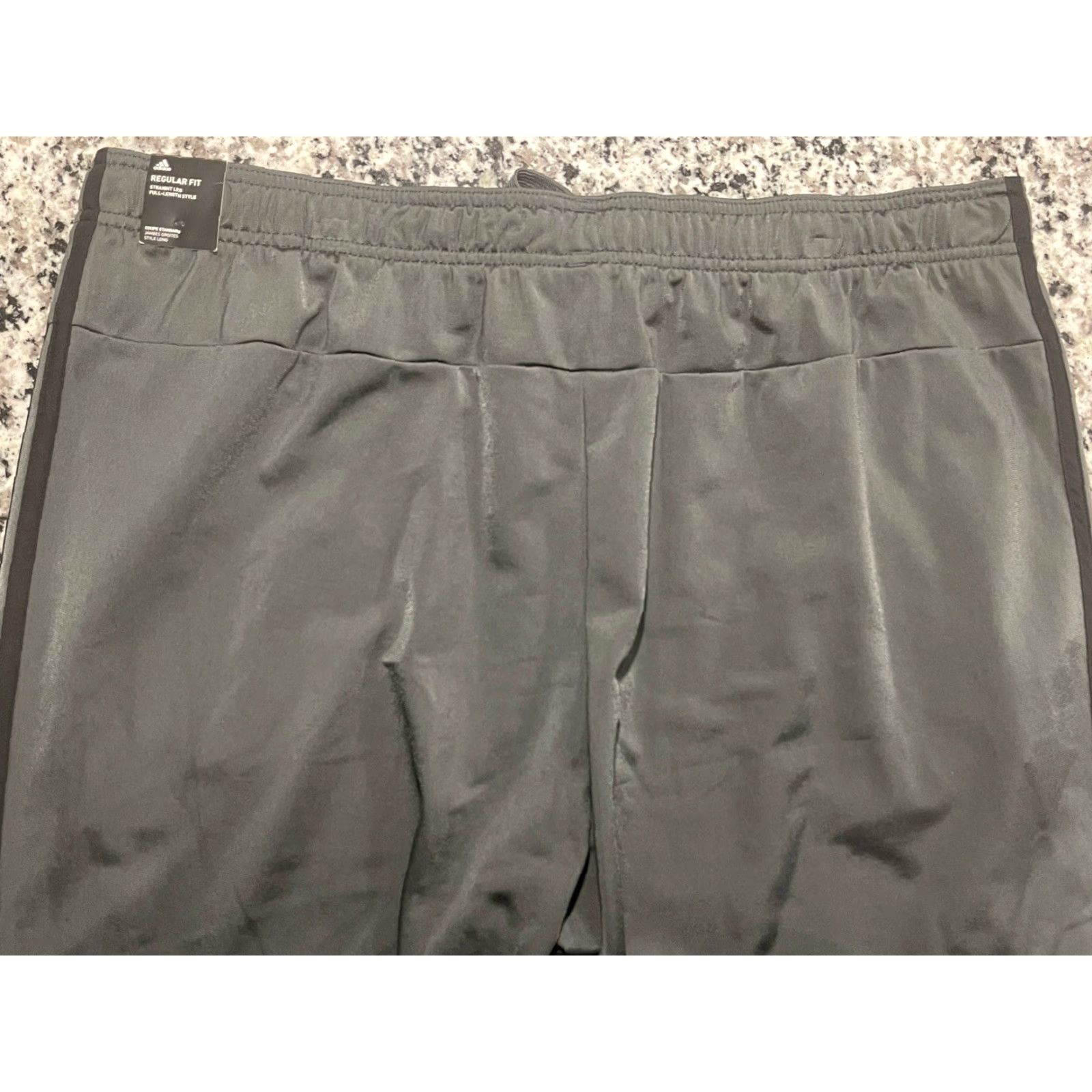 Adidas Adidas Men Track Pants Gray 2XL 39x32 Regular Fit Straight Leg Full Length Size US 39 - 5 Thumbnail