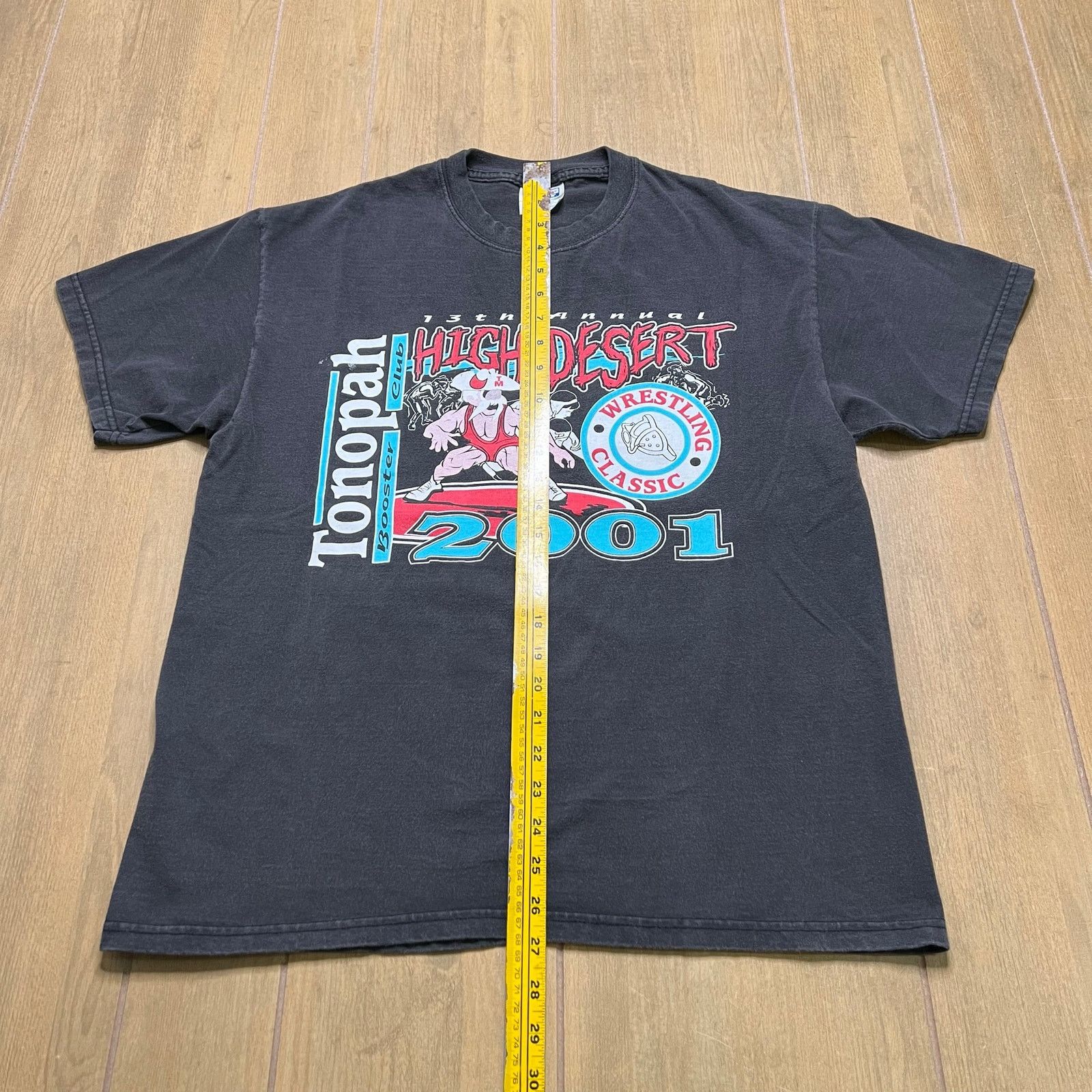 Hanes Vintage High Desert Wrestling T Shirt Mens L USA Tonopah NV Size US L / EU 52-54 / 3 - 4 Thumbnail