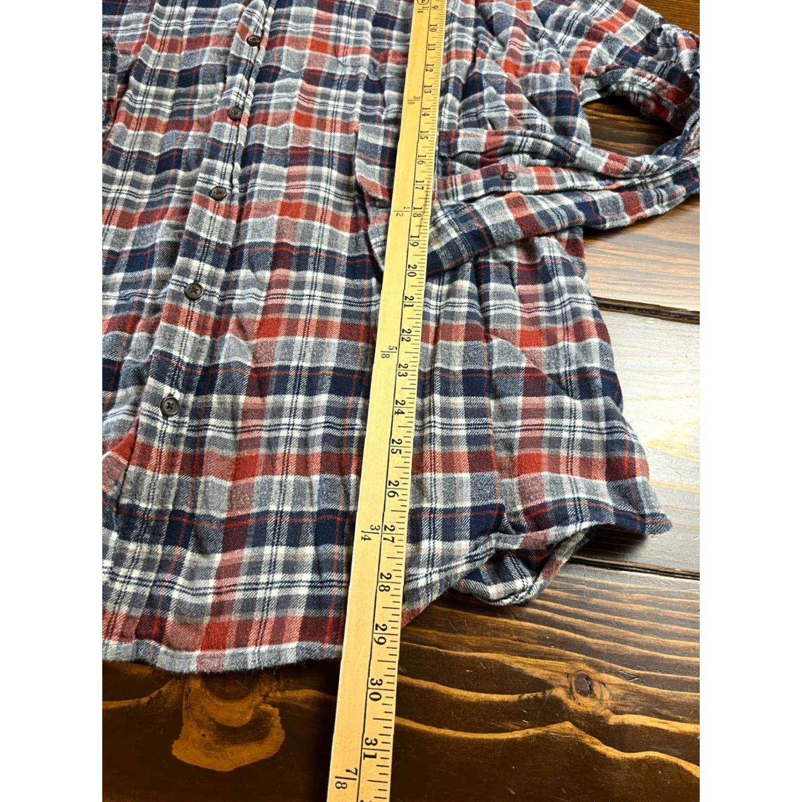 Croft & Barrow Croft & Barrow Shirt Mens XL Blue Plaid Flannel Button Up Casual Size US XL / EU 56 / 4 - 6 Thumbnail