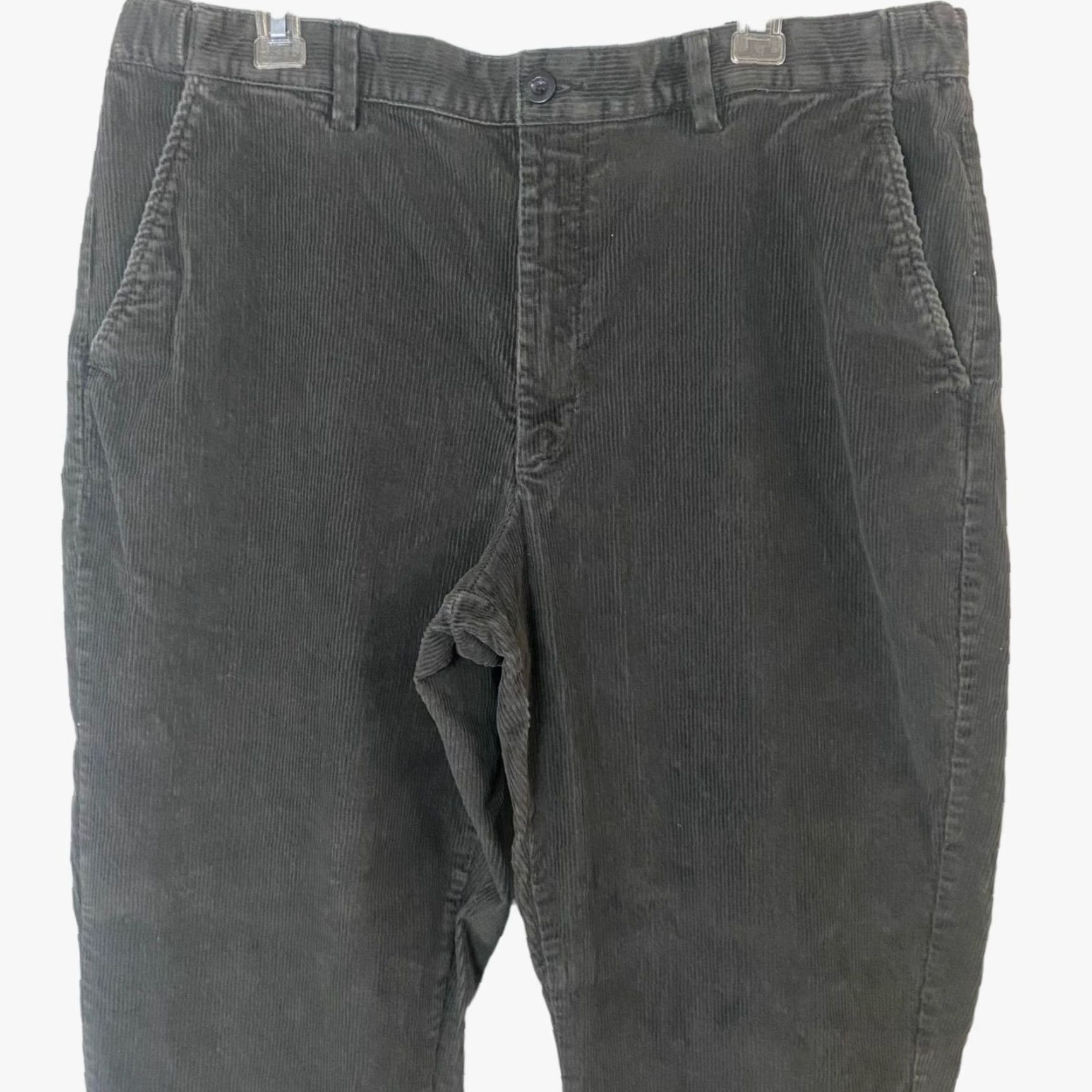 Vintage VINTAGE L.L. Bean Men's Corduroy Pants Flat Front Stretch Casual Waist 38X30 Gray Size US 38 / EU 54 - 4 Thumbnail