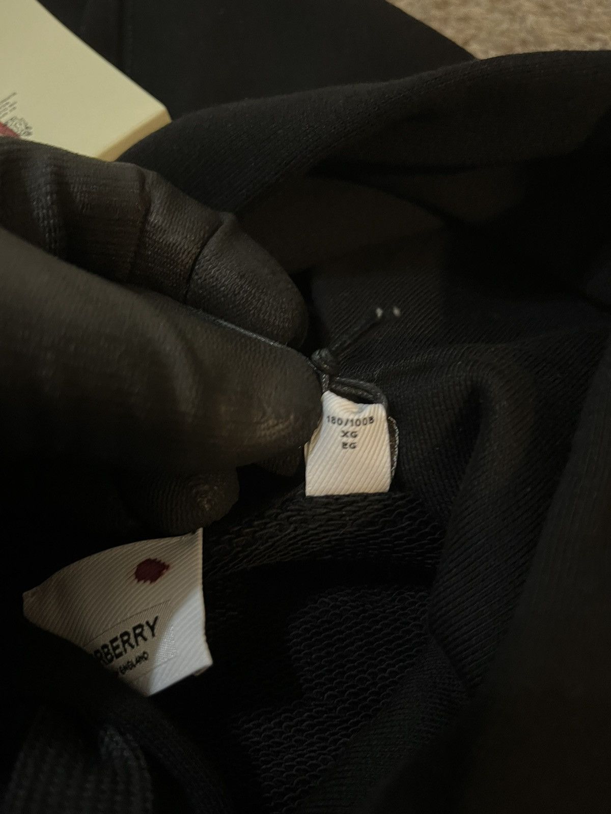 Burberry Burberry Logo Print Cotton Hoodie Size US XL / EU 56 / 4 - 9 Thumbnail