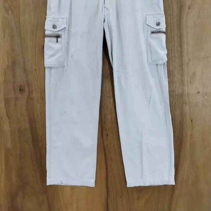 Japanese Brand RAKAN LIGHT GREY CARGO PANTS Size US 30 / EU 46 - 3 Thumbnail