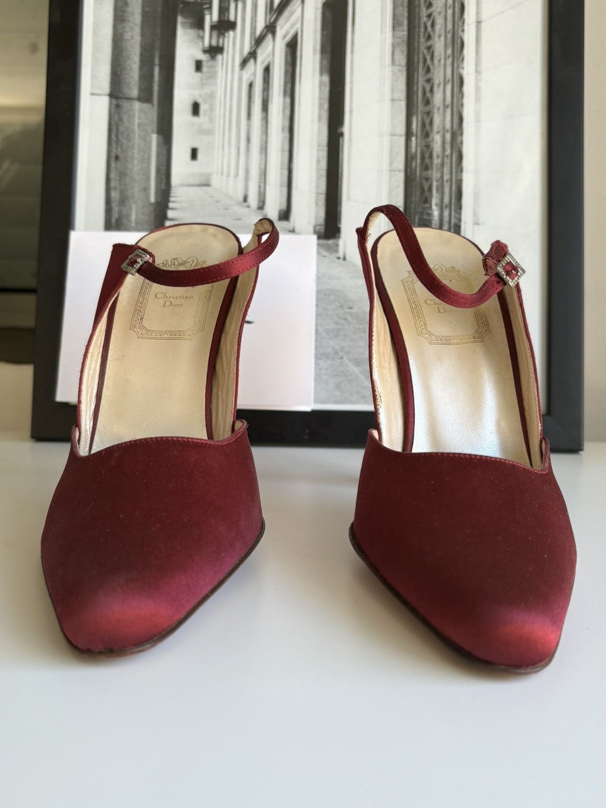 Dior Dior 1996 silk heels Size US 8.5 / IT 38.5 - 4 Thumbnail