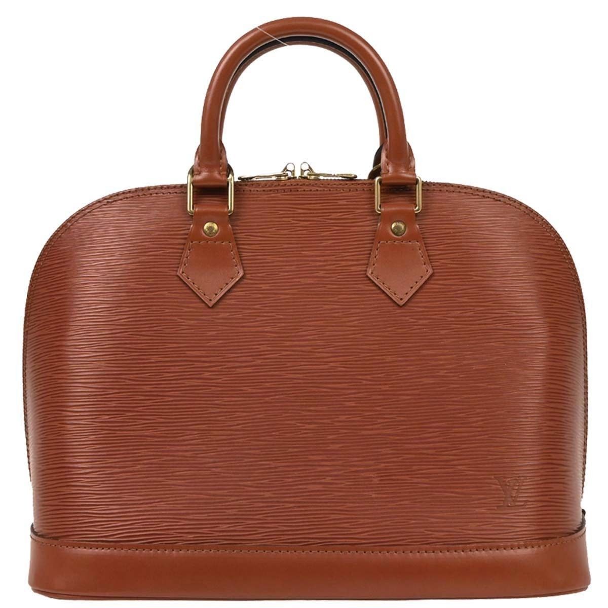 Louis Vuitton Epi Leather Alma Handbag Brown