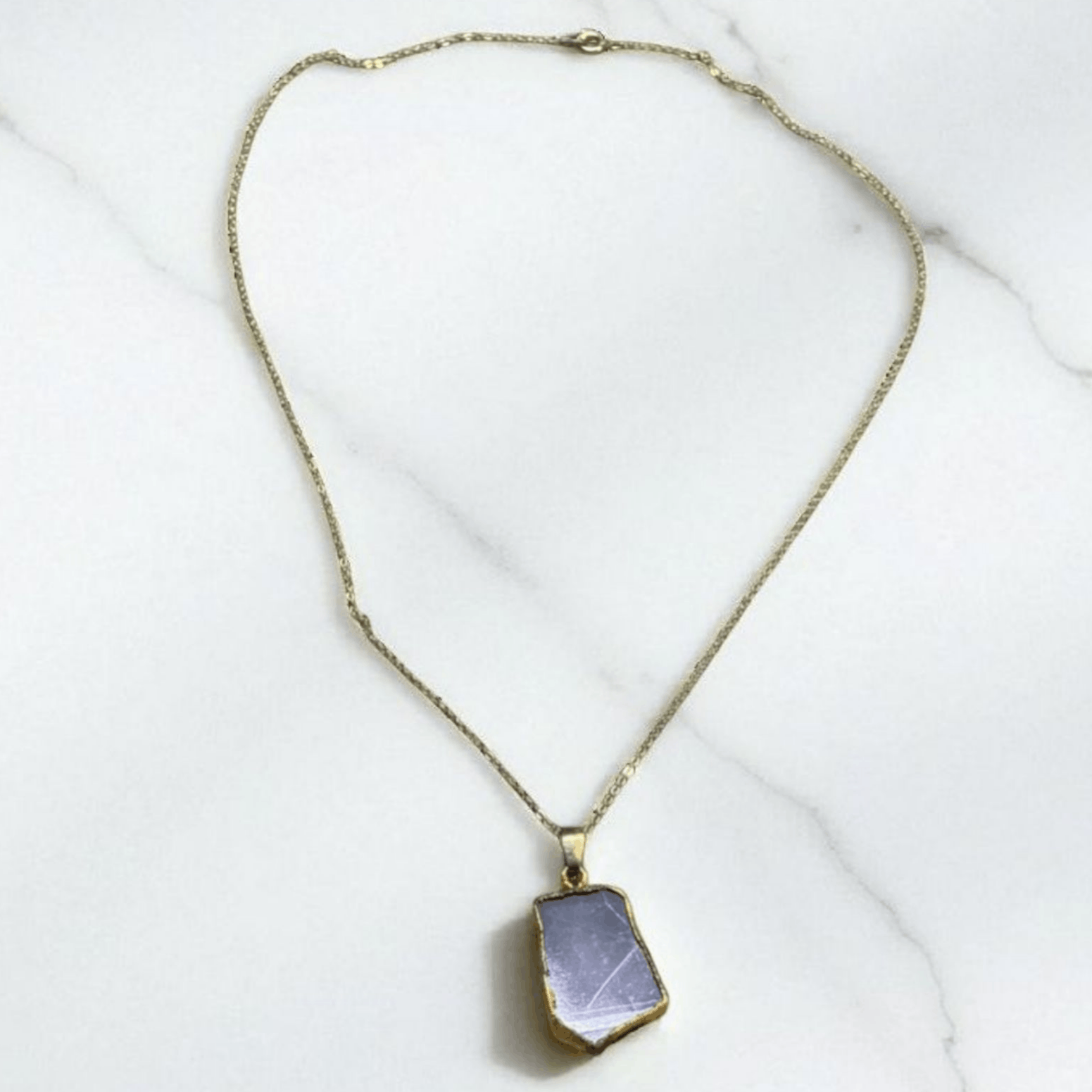 Other Purple Amethyst With Silver Necklace Pendant Size ONE SIZE - 2 Thumbnail