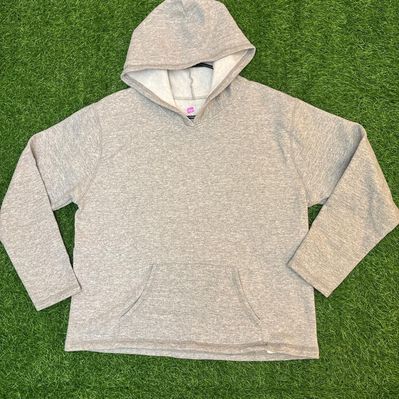 Hanes Women's Retro Solid Grey Hoodie Size M / US 6-8 / IT 42-44 - 1 Thumbnail