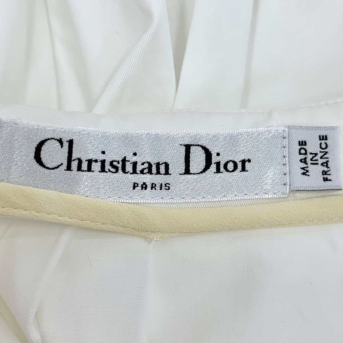 Dior Dior White Cotton Casual Pleated Halter Dress Size 25" / US 0 / IT 36 - 6 Thumbnail