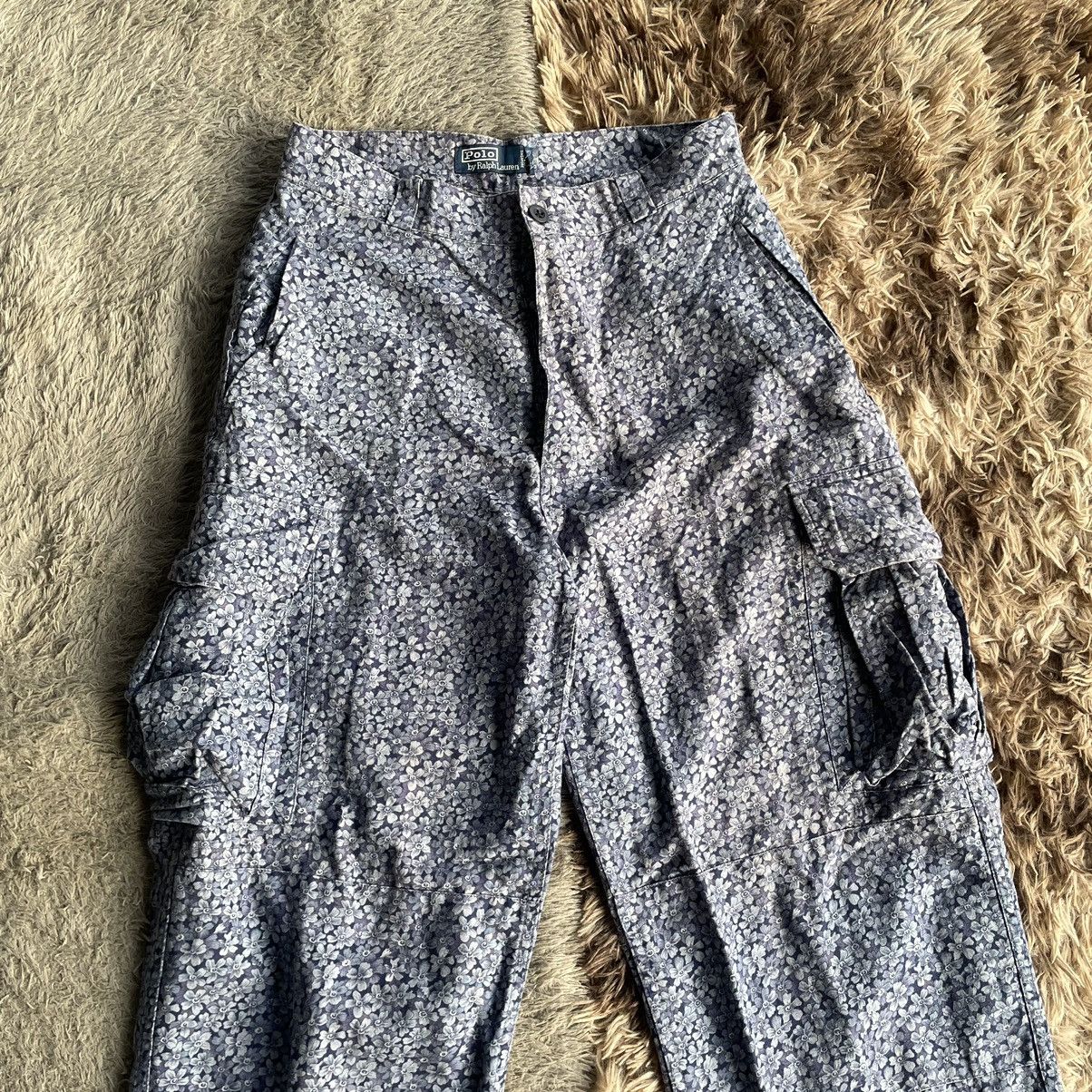 Vintage RARE Vintage Polo flowers print cargo pants Size US 32 / EU 48 - 2 Thumbnail