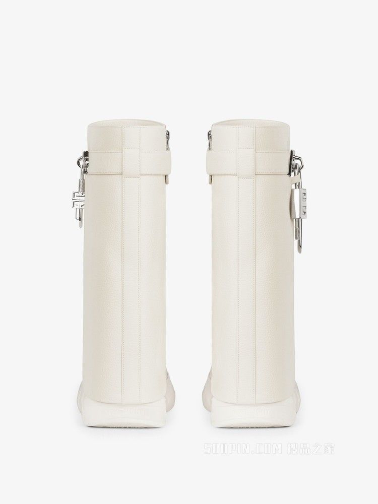Givenchy o1srvl11e0525 Shark Lock Ankle Boots Biker 85mm in Beige Size US 6 / IT 36 - 6 Thumbnail