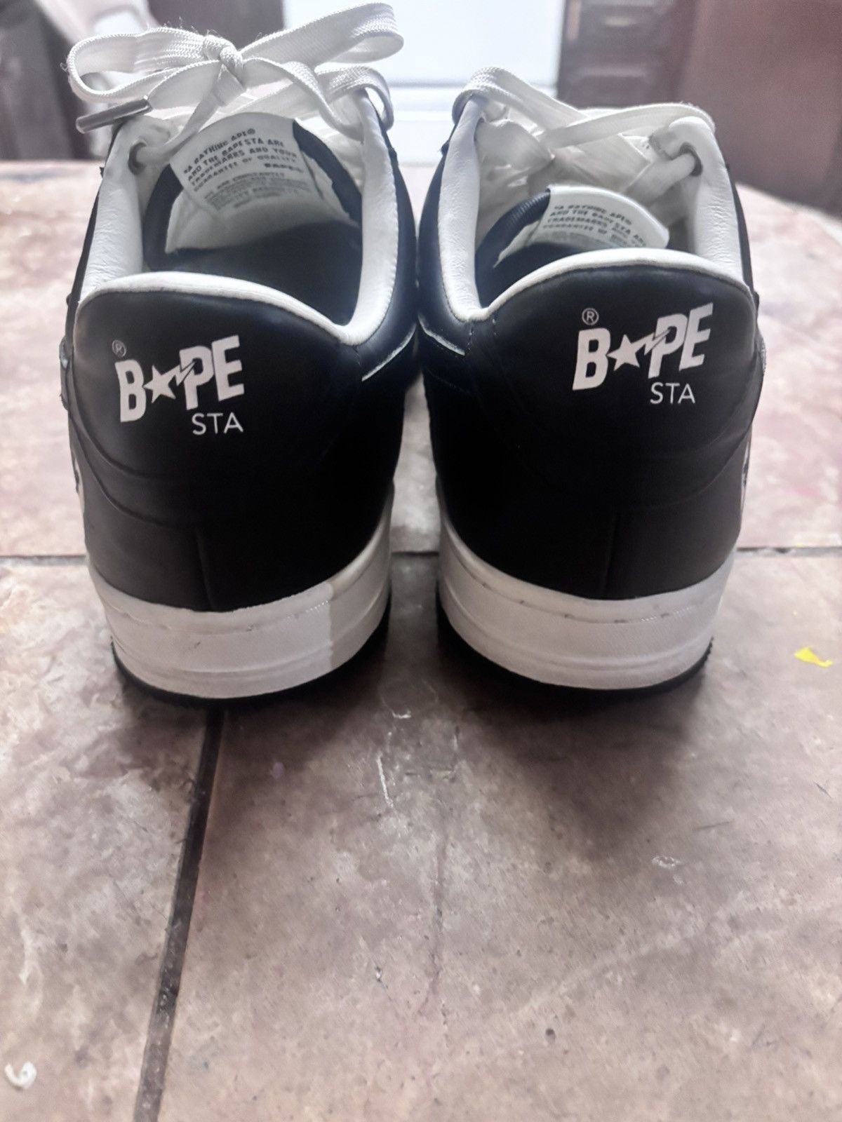 Bape bape sta black m2 low top sneaker Size US 10 / EU 43 - 4 Thumbnail