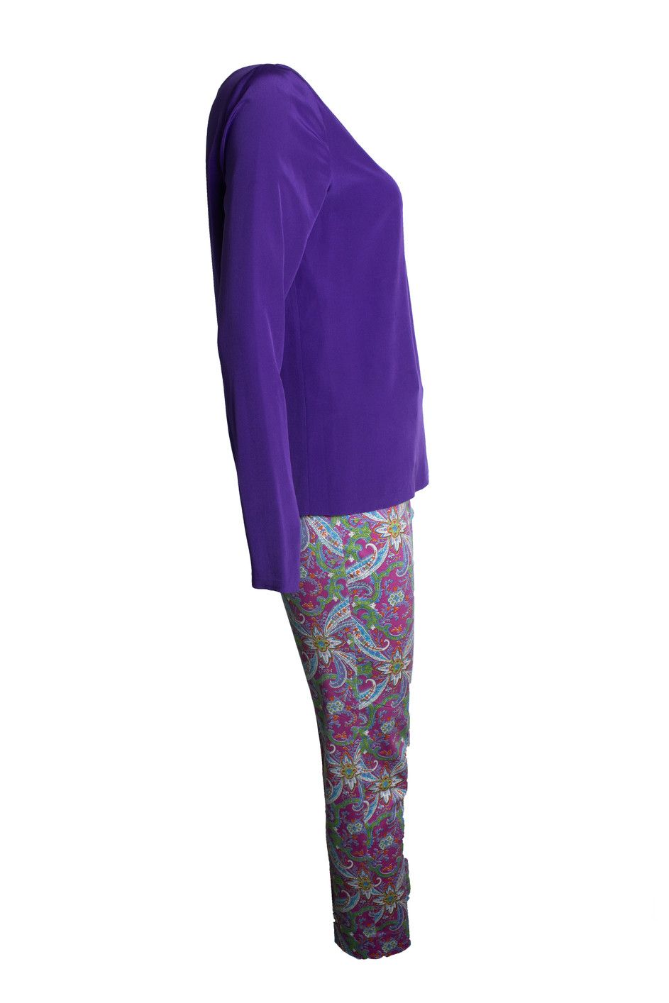 Ralph Lauren Ralph Lauren, Purple set with paisley print Size 27" / US 4 / IT 40 - 7 Thumbnail