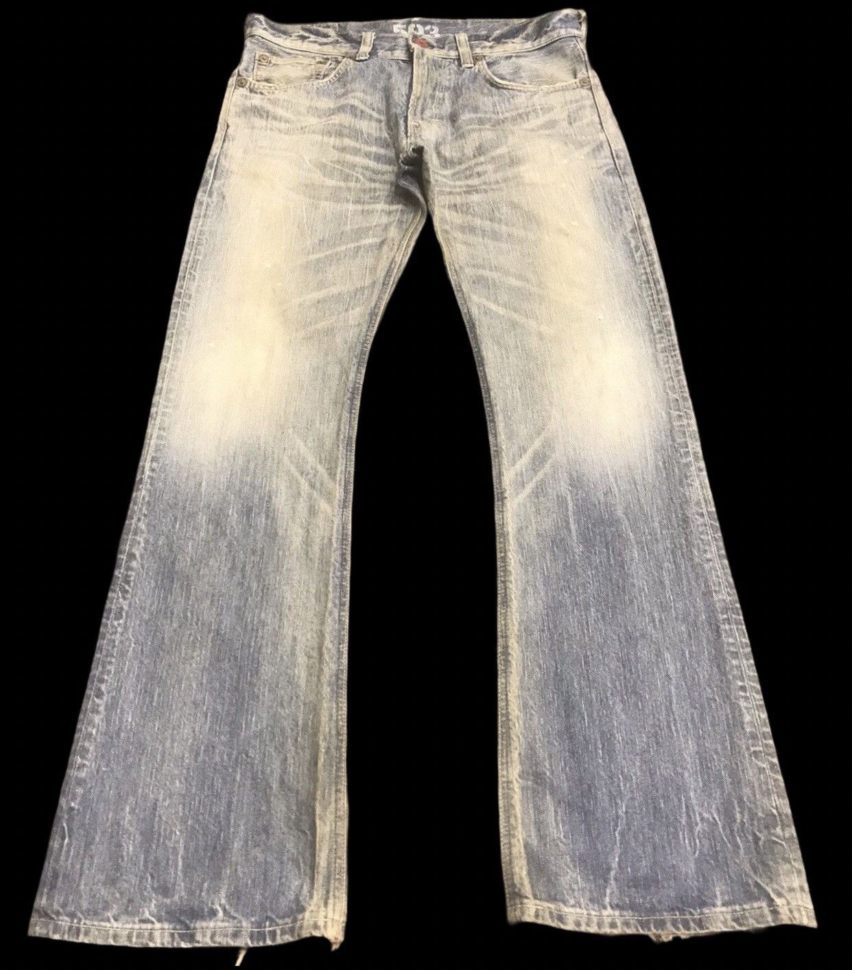 Edwin 💥FLARE💥 EDWIN Rusty Distressed Denim Size US 35 - 1 Thumbnail