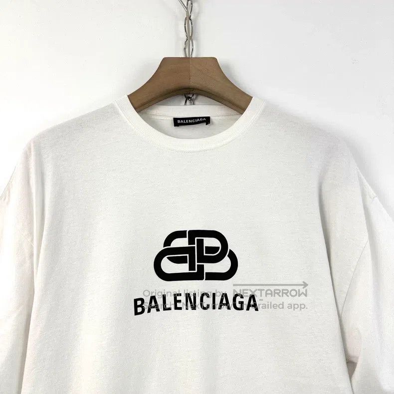 Balenciaga Balenciaga Classic Buckle Logo Printed T-Shirt Size US XS / EU 42 / 0 - 3 Thumbnail