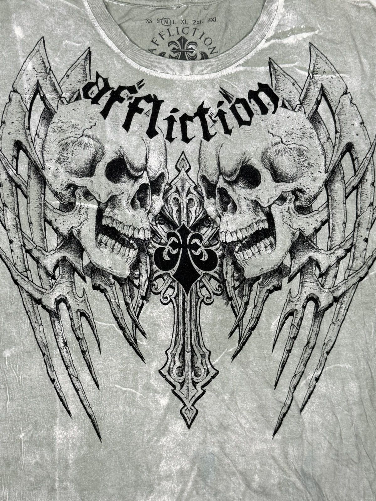 Affliction AFFLICTION Y2K 2 SKULLS M SIZE Size US M / EU 48-50 / 2 - 2 Thumbnail