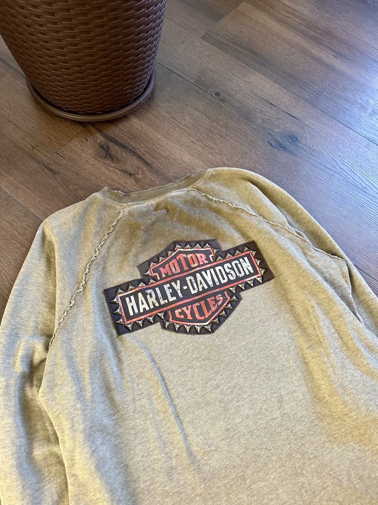 Harley Davidson Vintage Harley Davidson Back Spikes Sweatshirt Size US XL / EU 56 / 4 - 10 Thumbnail