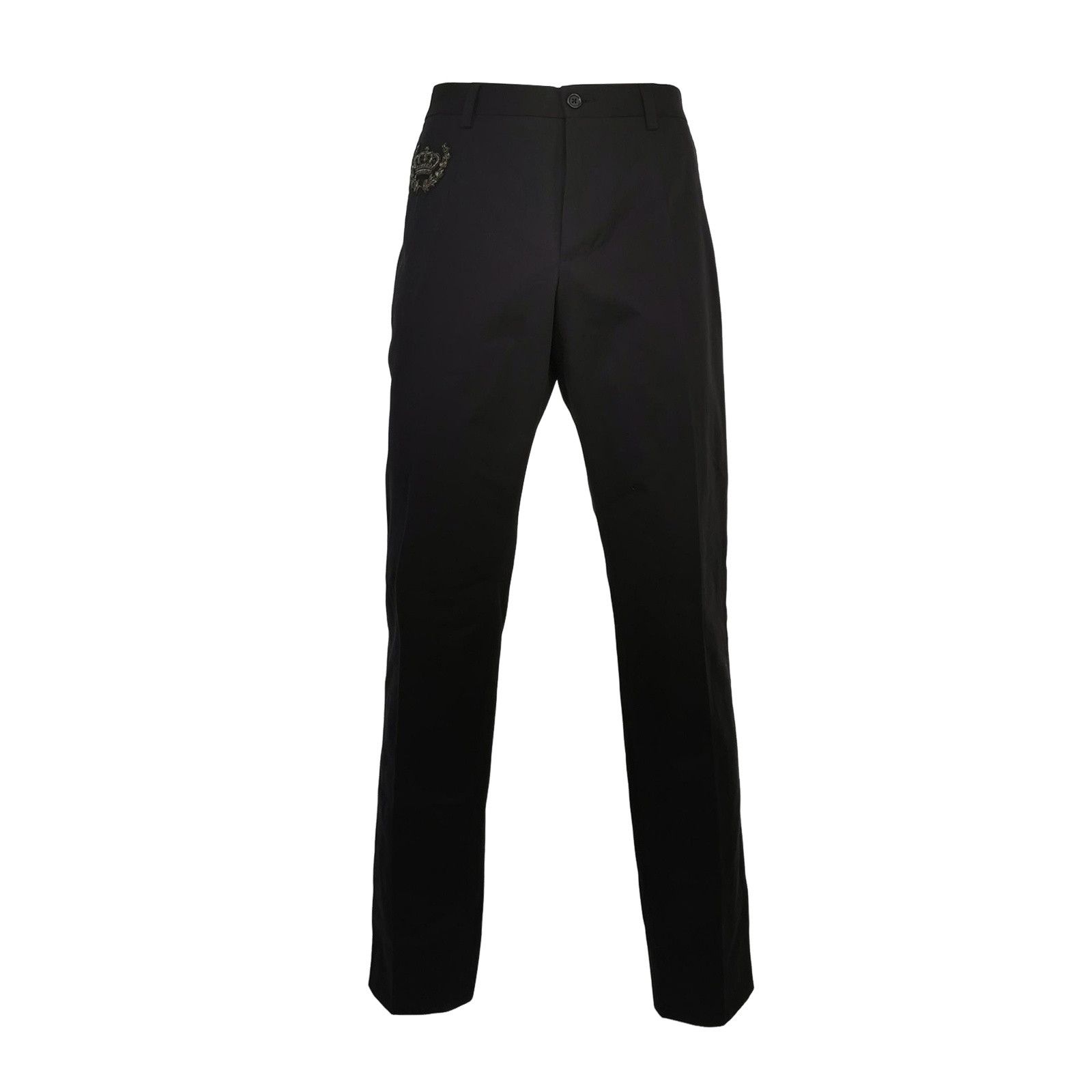 Dolce & Gabbana Dolce & Gabbana Crown Embroidered Pants 50 Size US 34 / EU 50 - 1 Thumbnail