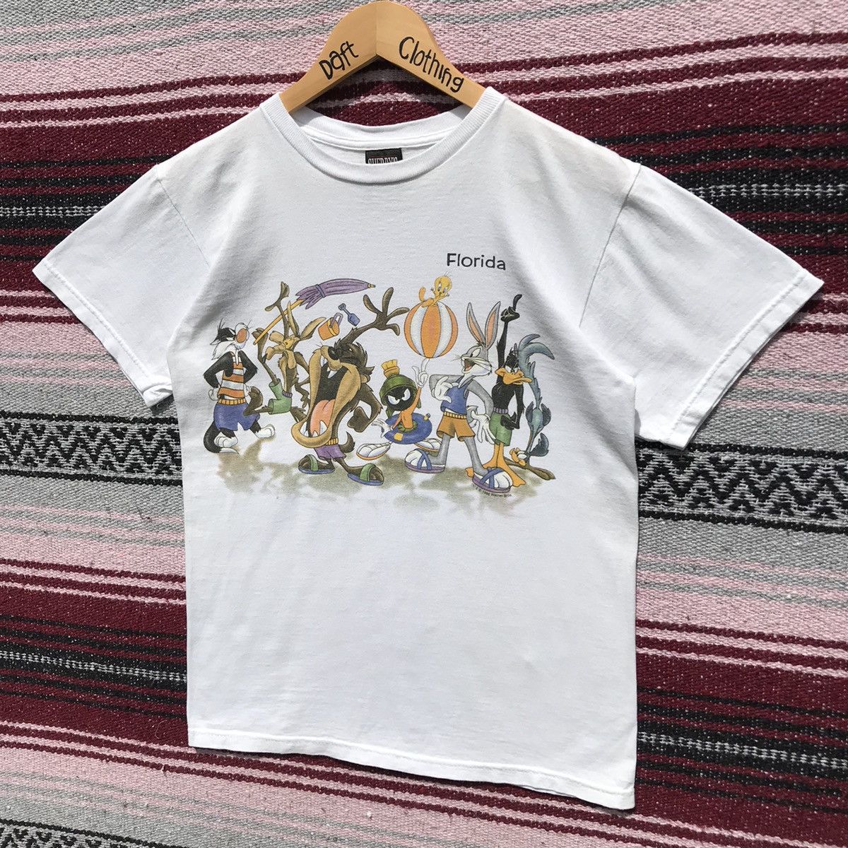 Vintage × Warner Bros Vintage Looney Tunes World Movie Shirt©️1998 Warner Bros Size US S / EU 44-46 / 1 - 3 Thumbnail