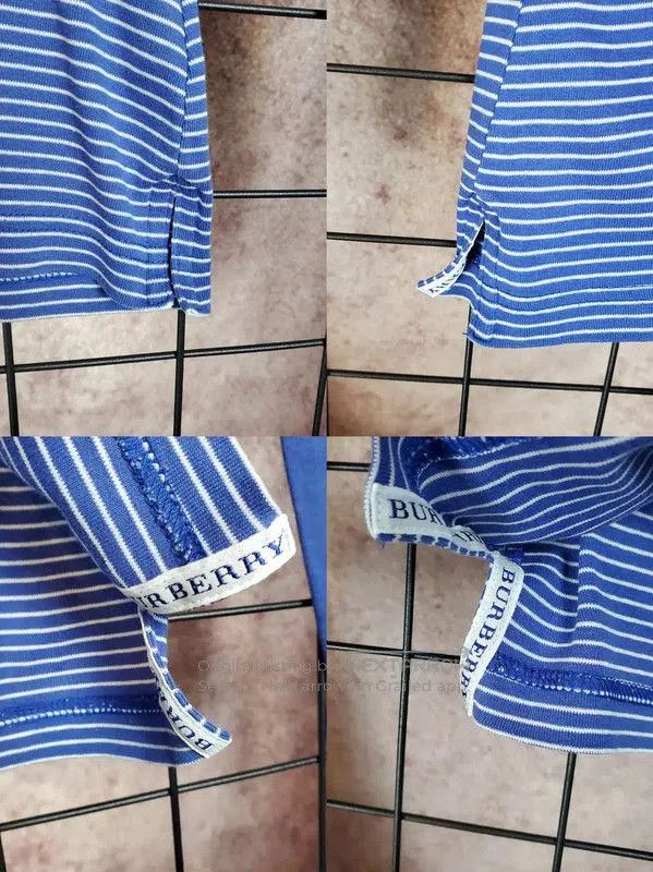 Burberry Burberry Blue Striped Cotton Long Sleeve Top. Size M / US 6-8 / IT 42-44 - 8 Thumbnail