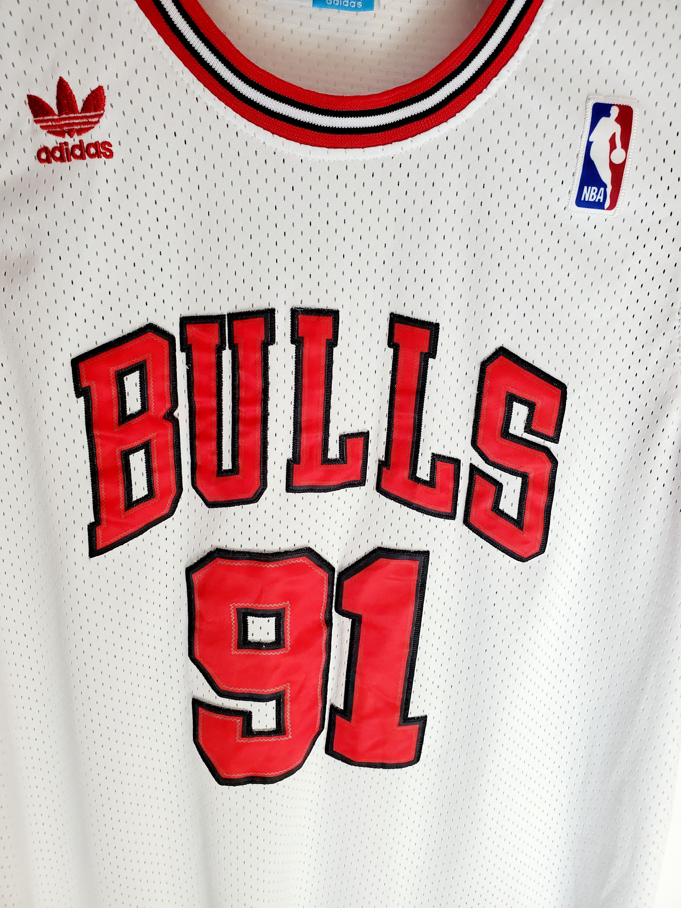 Jeremy Scott × NBA × Vintage Vintage 90s Rodman Hardwood Classics #91 NBA Jersey L Size US L / EU 52-54 / 3 - 3 Thumbnail