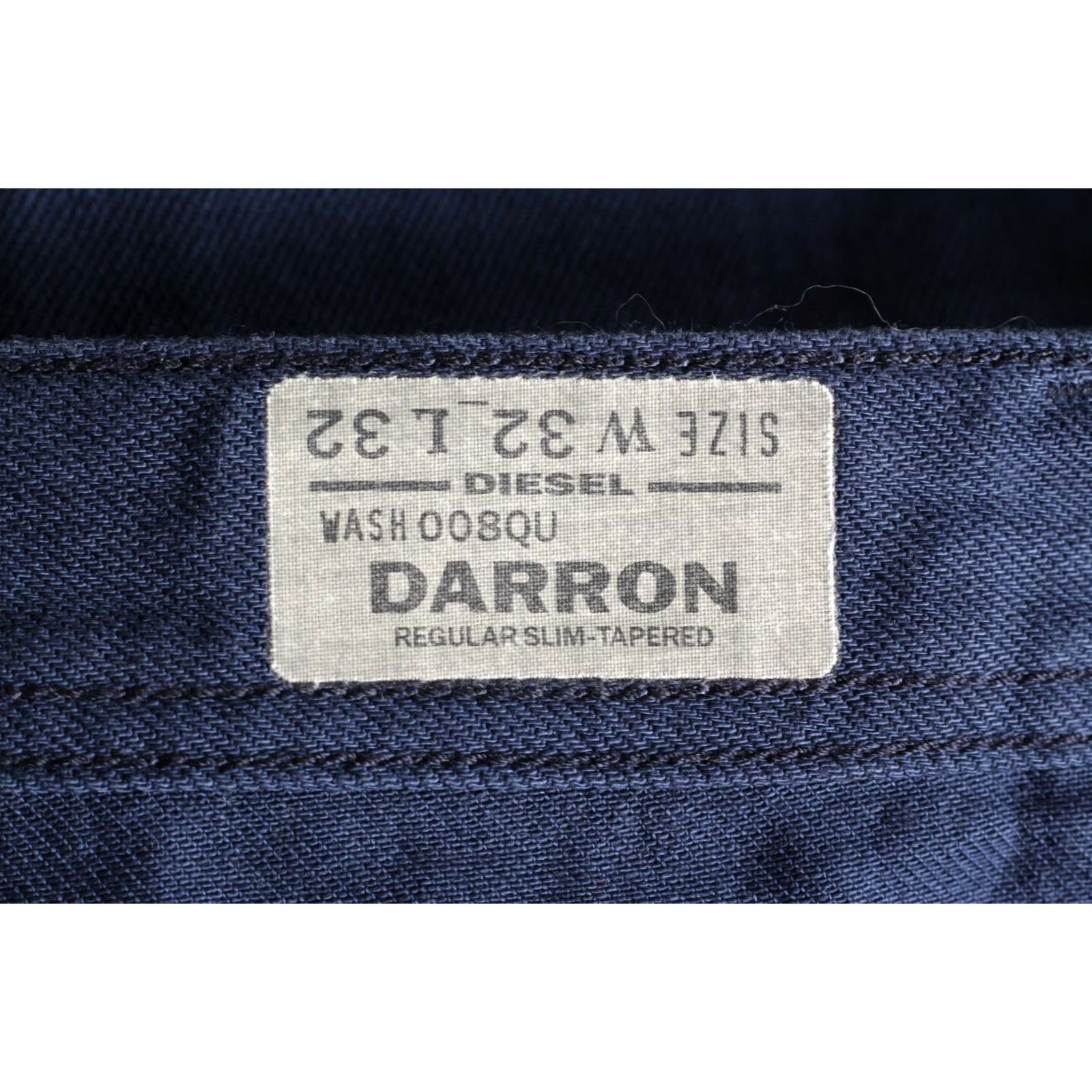 Diesel DIESEL DARRON 008QU Jeans Men W32 L32 Regular Slim Tapered Blue 5-Pocket Denim Jeans Mens Size US 32 / EU 48 - 7 Thumbnail
