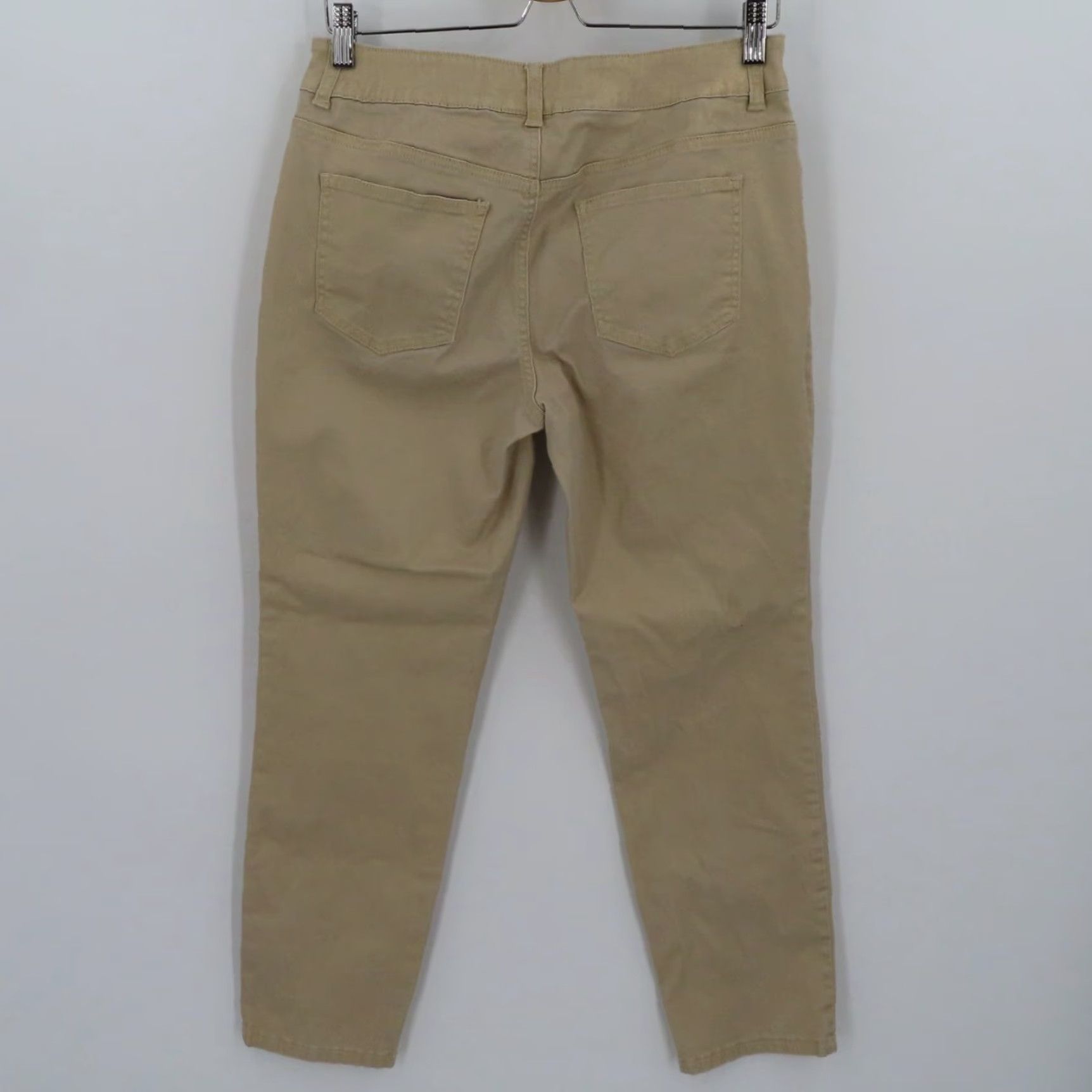 Vintage Chicos Womens 8 Gold Denim Jeans Straight Leg 5-Pocket Pockets Cotton Blend Zip Slim Stretch Vintage No Size 30" / US 8 / IT 44 - 4 Thumbnail