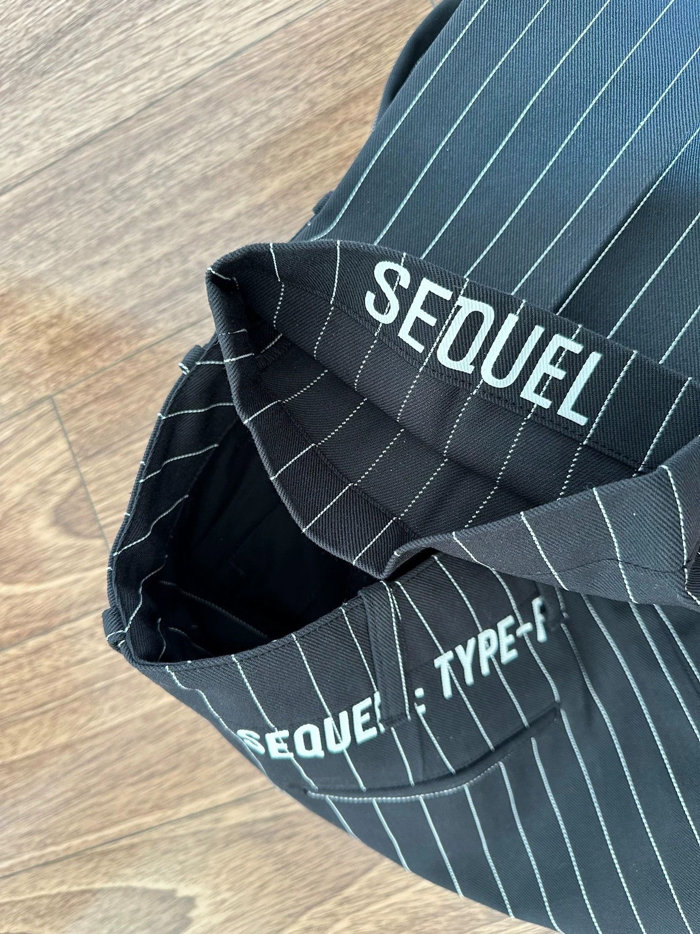 Other Sequel Fragment Chino Pants Black Stripe L New Size US 34 / EU 50 - 3 Thumbnail