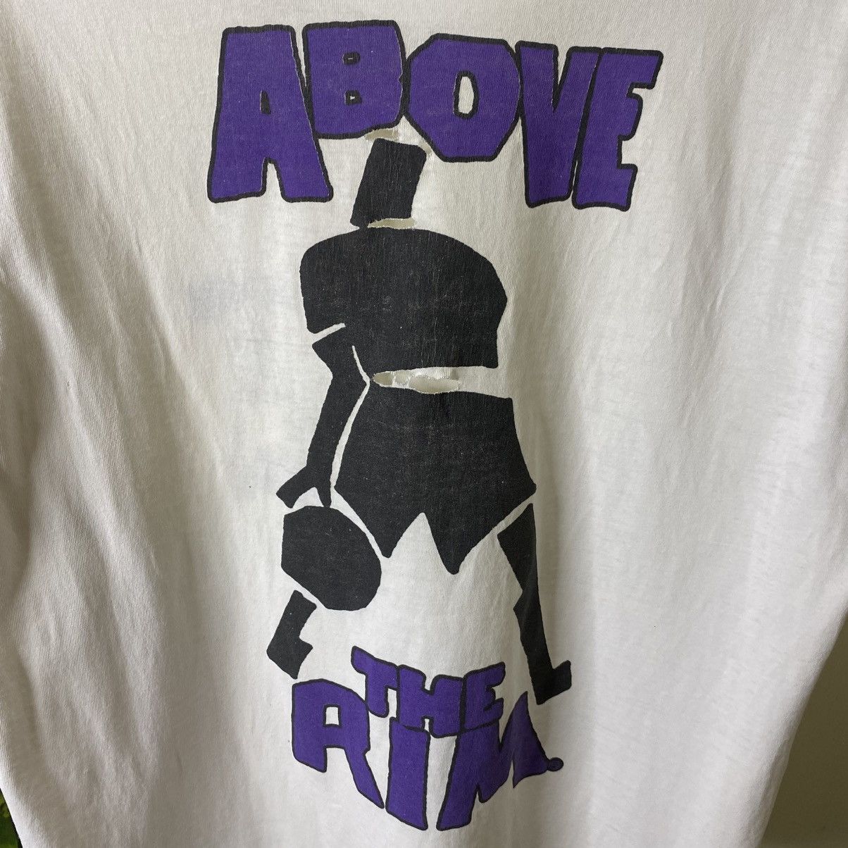 Above the Rim Vintage 1990s Above The Rim Hoopswear Reebok Distressed Tee Size US L / EU 52-54 / 3 - 2 Thumbnail