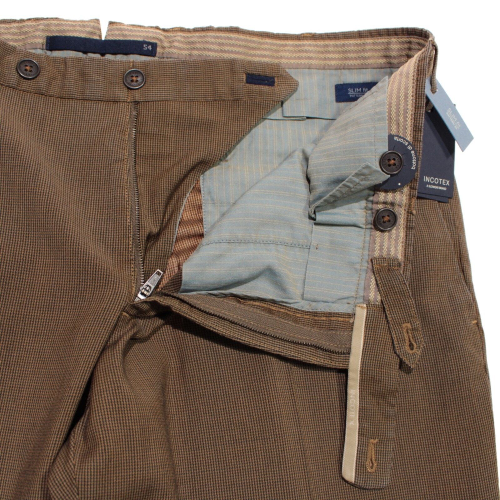 Incotex INCOTEX New with tags Dress Pants Size 38 US In Brown Size US 38 / EU 54 - 3 Thumbnail