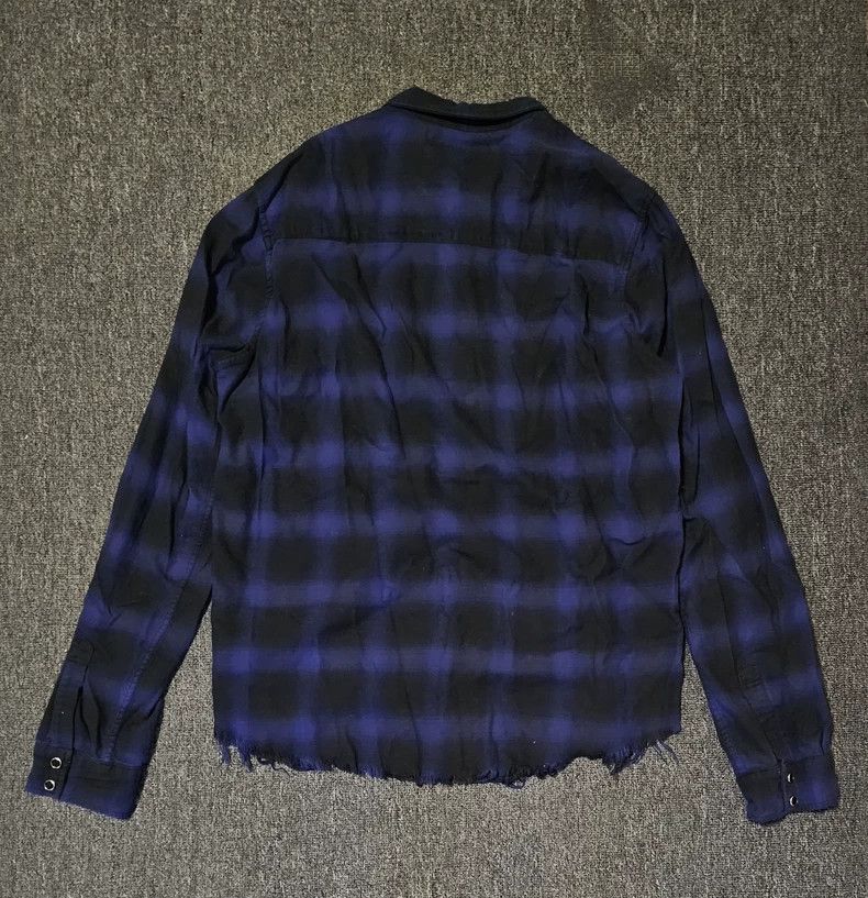 Amiri Amiri Gradient blue plaid shirt Size US L / EU 52-54 / 3 - 4 Thumbnail