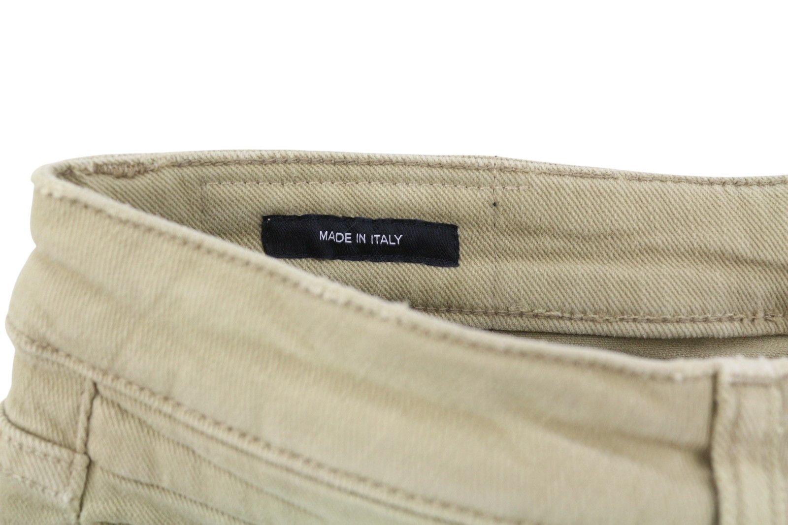 R13 BOY STRAIGHT 26 Khaki Stretch Cropped Ankle Zip 87788 Size 26" / US 2 / IT 38 - 7 Thumbnail
