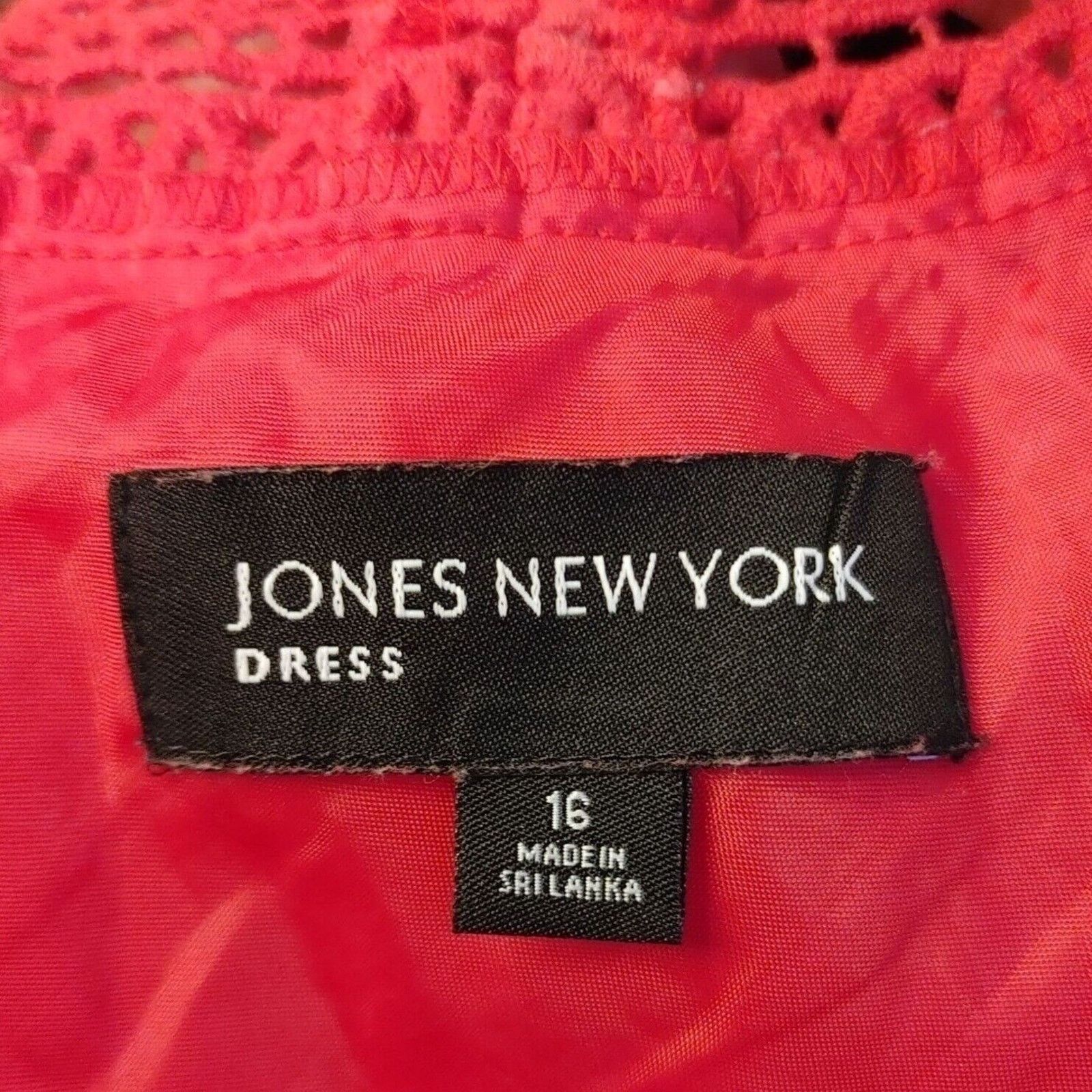 Jones New York Jones New York Women's Red Sleeveless Maxi Dress 16 Size XXL / US 16-18 / IT 52-54 - 4 Thumbnail