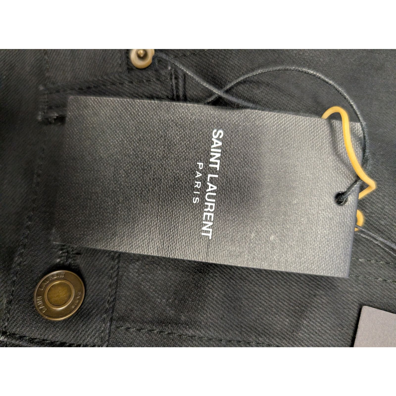 Saint Laurent Paris o1rshd1 Denim Short Straight in Used Black Size US 34 / EU 50 - 16 Thumbnail